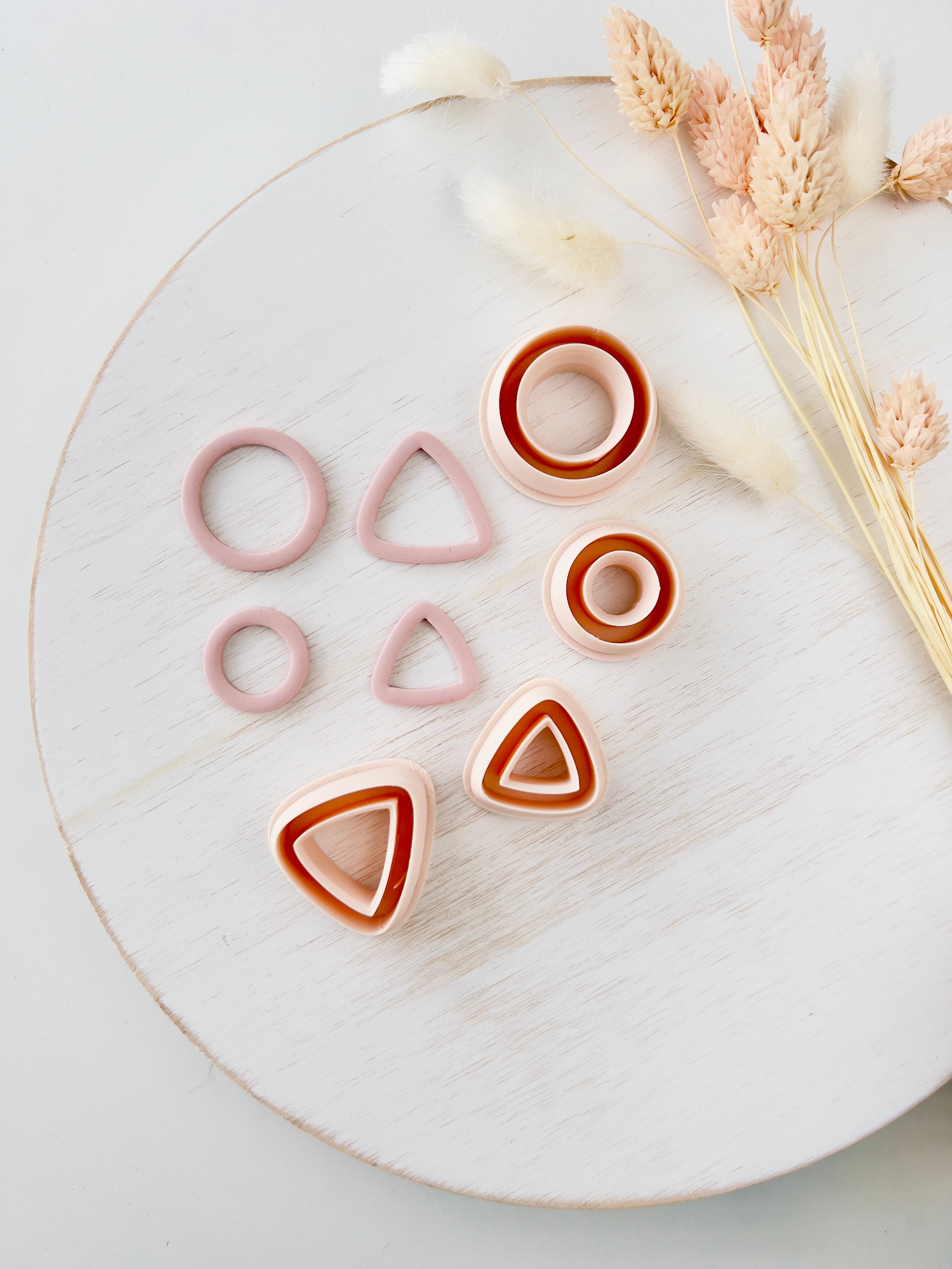 High quality polymer clay cutter creating clean sharp cuts for earrings and jewelry making