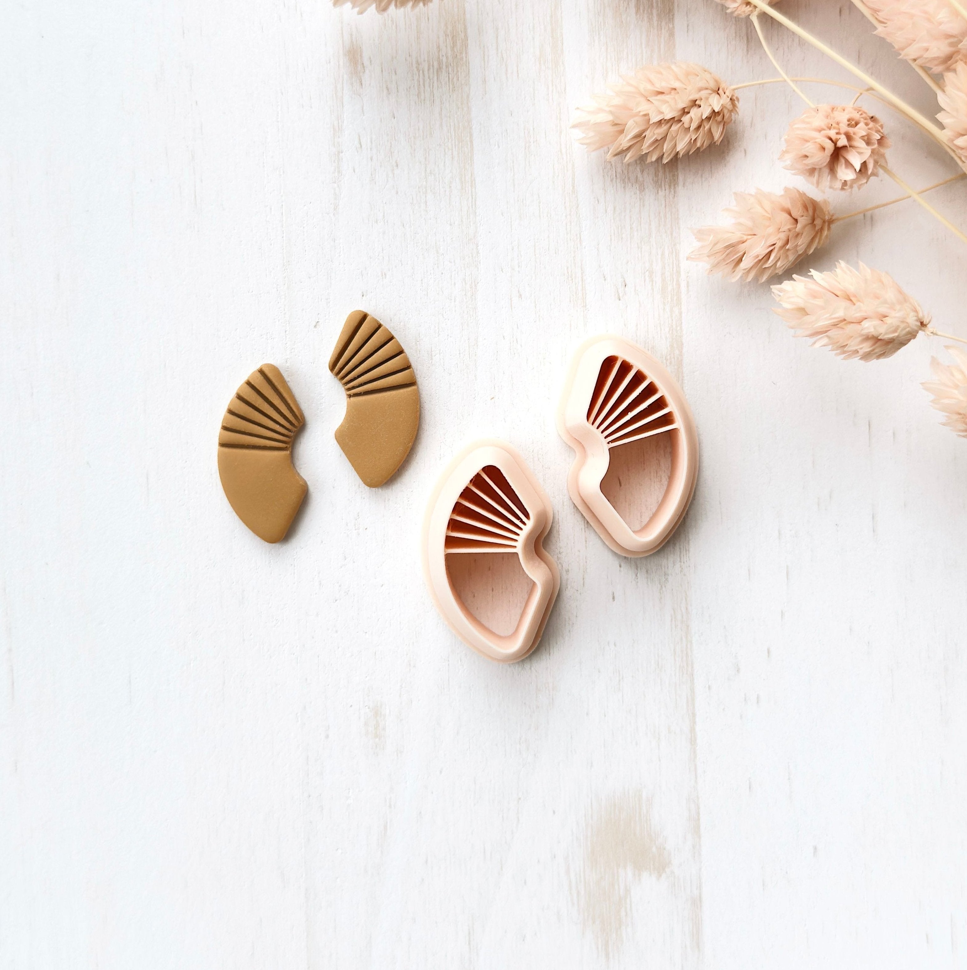 High quality polymer clay cutter creating clean sharp cuts for earrings and jewelry making