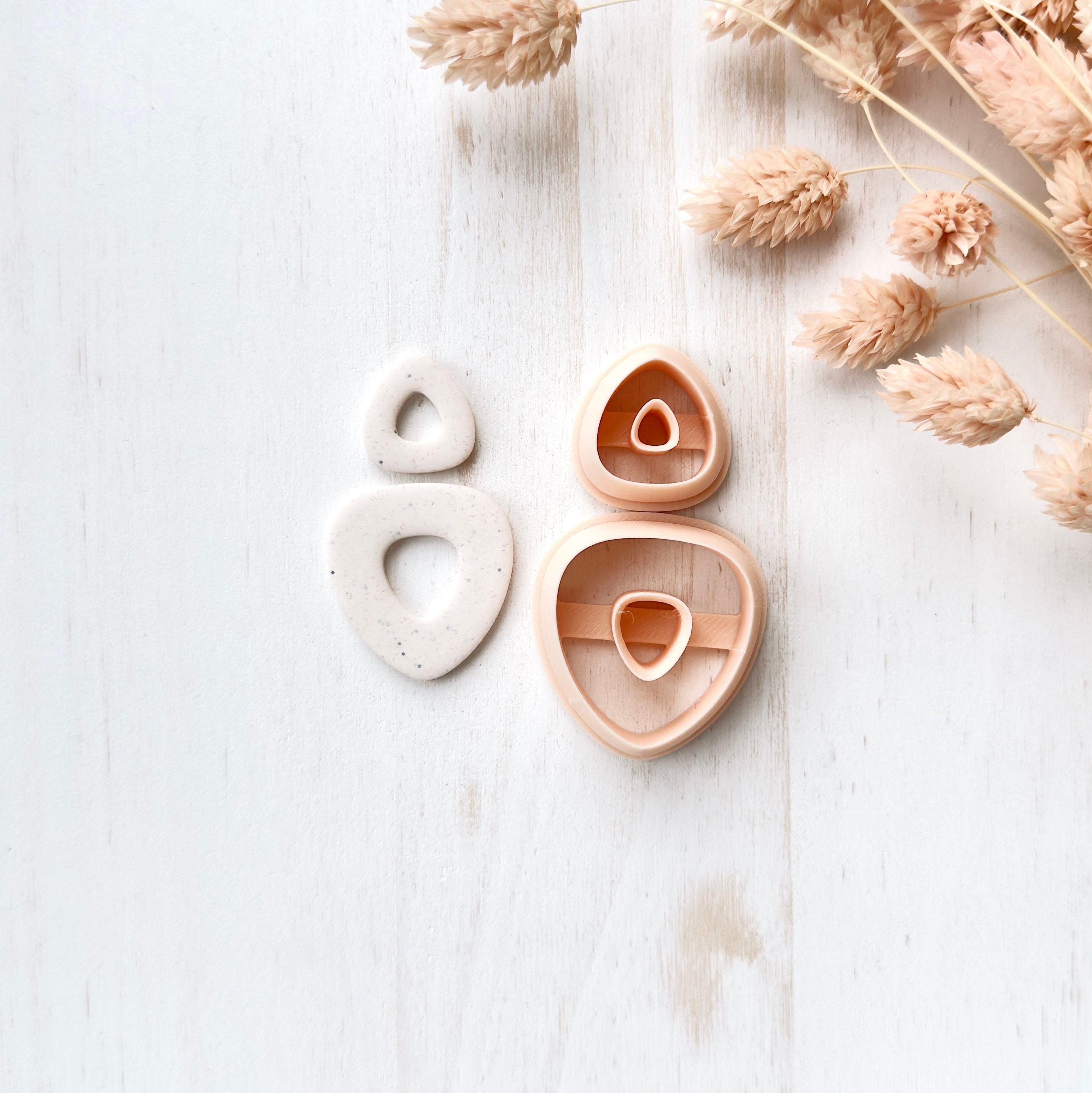 High quality polymer clay cutter creating clean sharp cuts for earrings and jewelry making