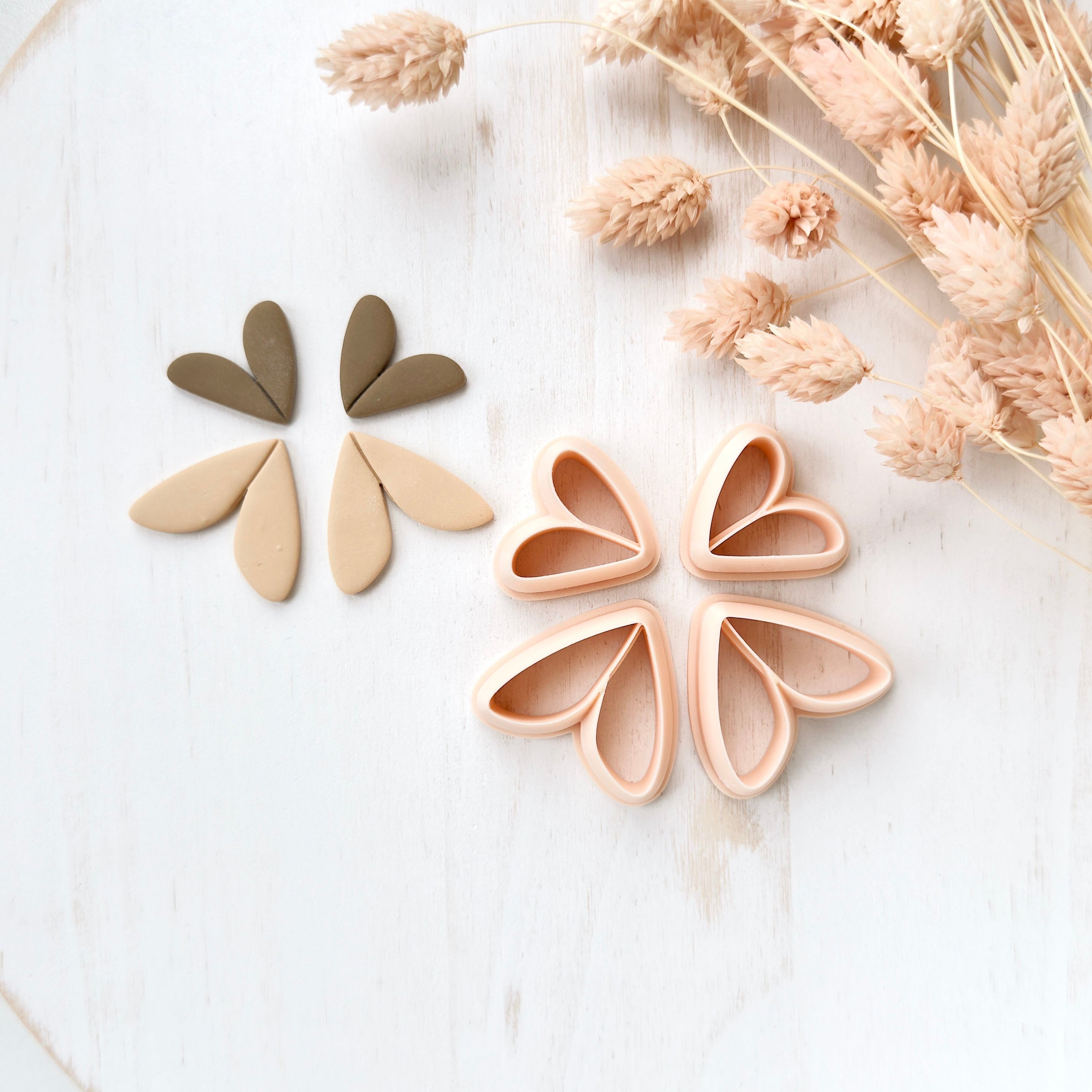 High quality polymer clay cutter creating clean sharp cuts for earrings and jewelry making