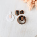 High quality polymer clay cutter creating clean sharp cuts for earrings and jewelry making