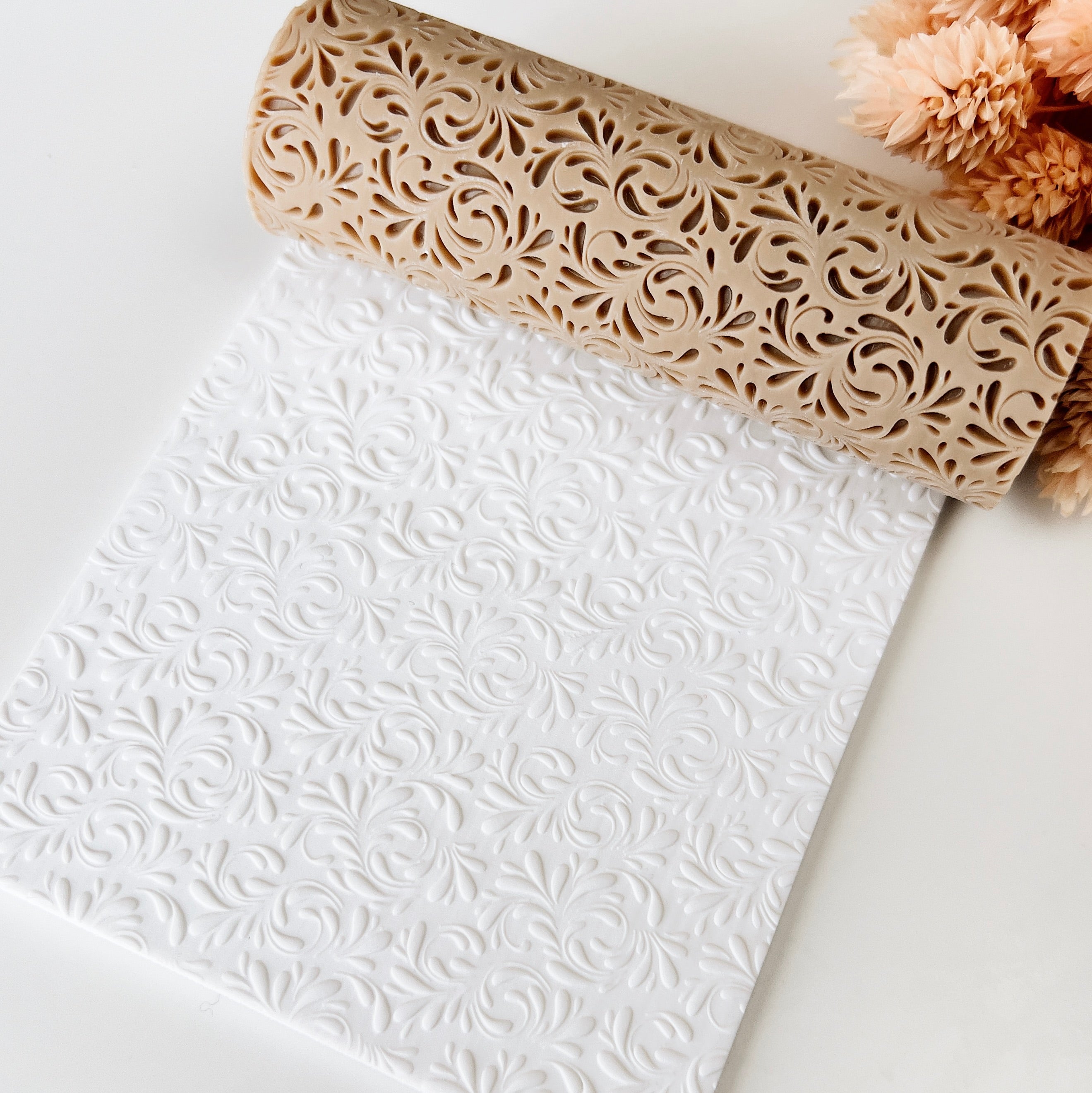 polymer clay texture roller abstract geometric pattern