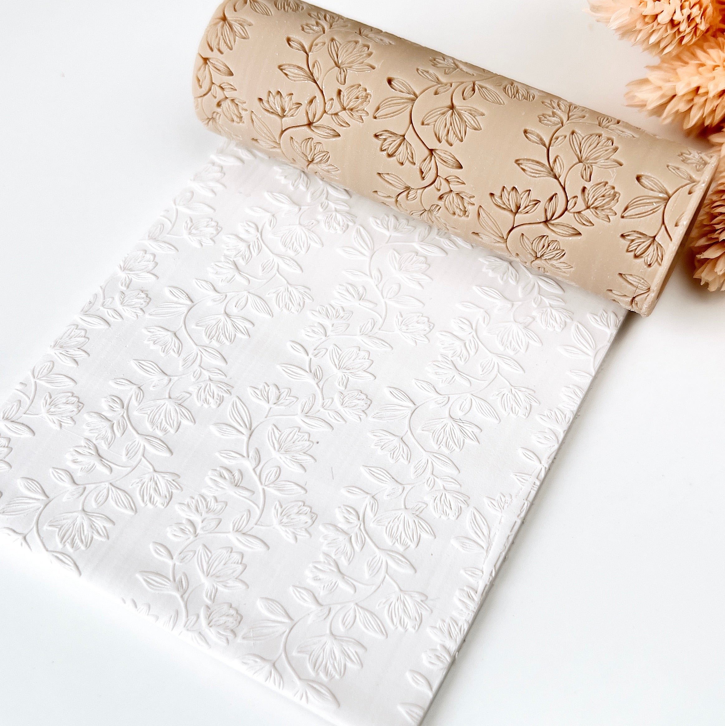 polymer clay texture roller abstract geometric pattern