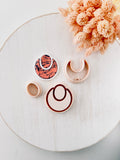 High quality polymer clay cutter creating clean sharp cuts for earrings and jewelry making