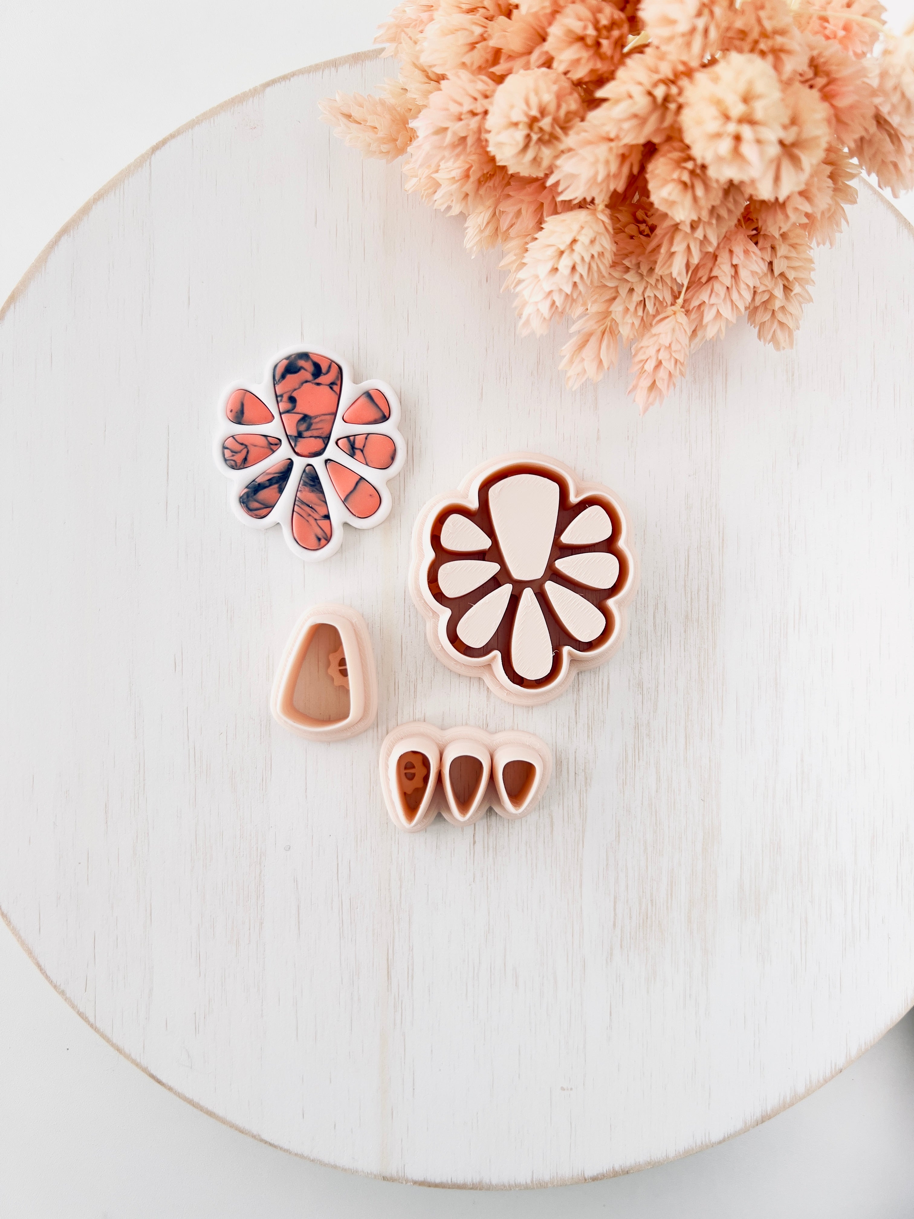 High quality polymer clay cutter creating clean sharp cuts for earrings and jewelry making