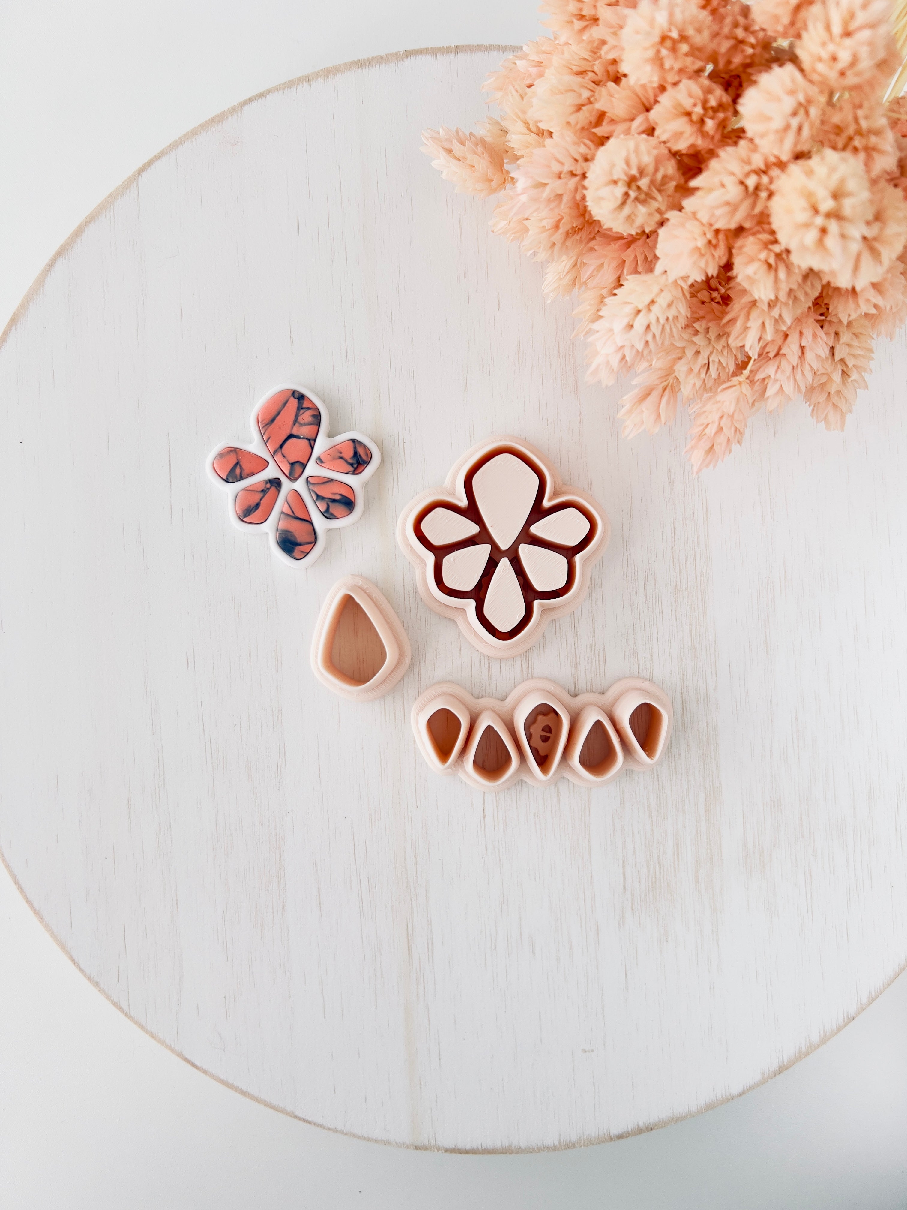 High quality polymer clay cutter creating clean sharp cuts for earrings and jewelry making