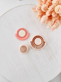 High quality polymer clay cutter creating clean sharp cuts for earrings and jewelry making