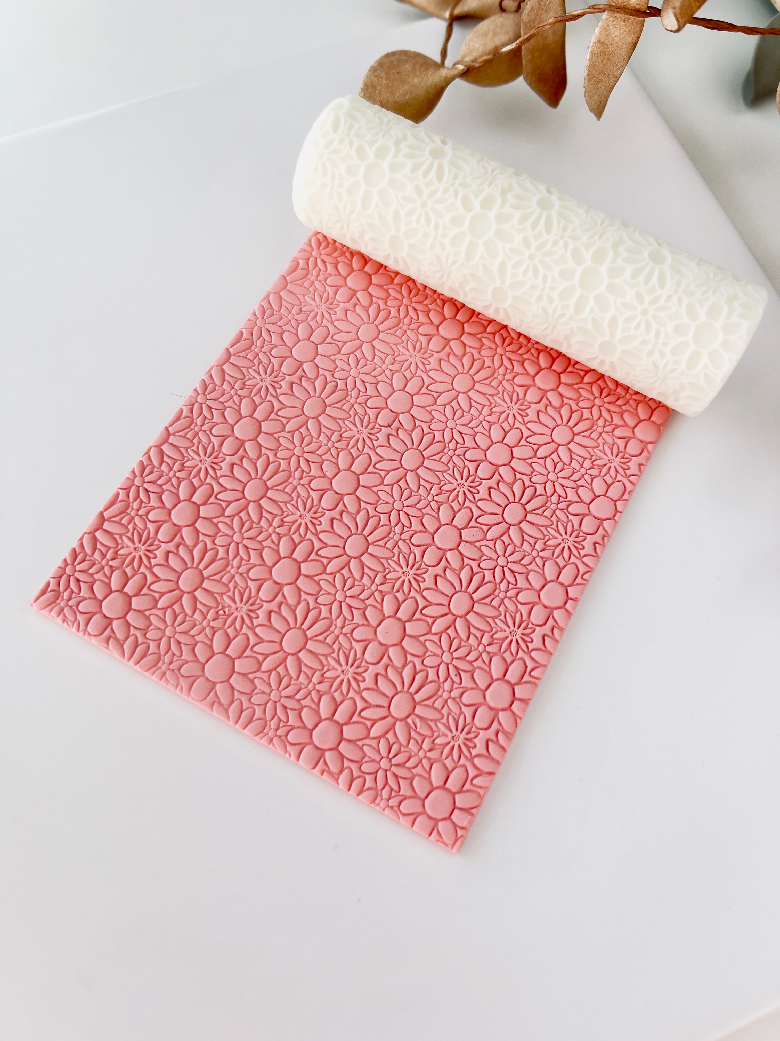 polymer clay texture roller abstract geometric pattern
