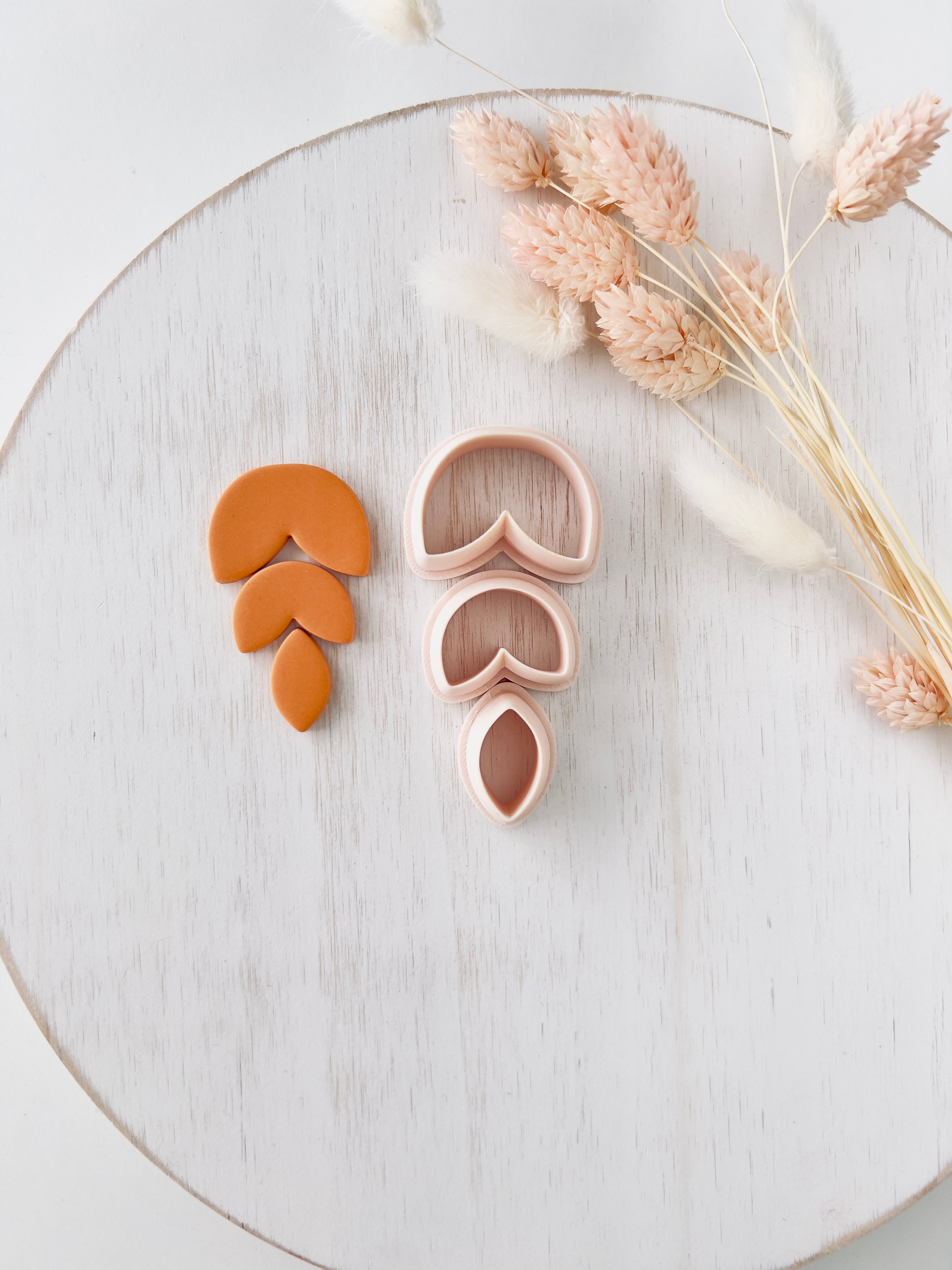 High quality polymer clay cutter creating clean sharp cuts for earrings and jewelry making