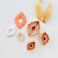 High quality polymer clay cutter creating clean sharp cuts for earrings and jewelry making