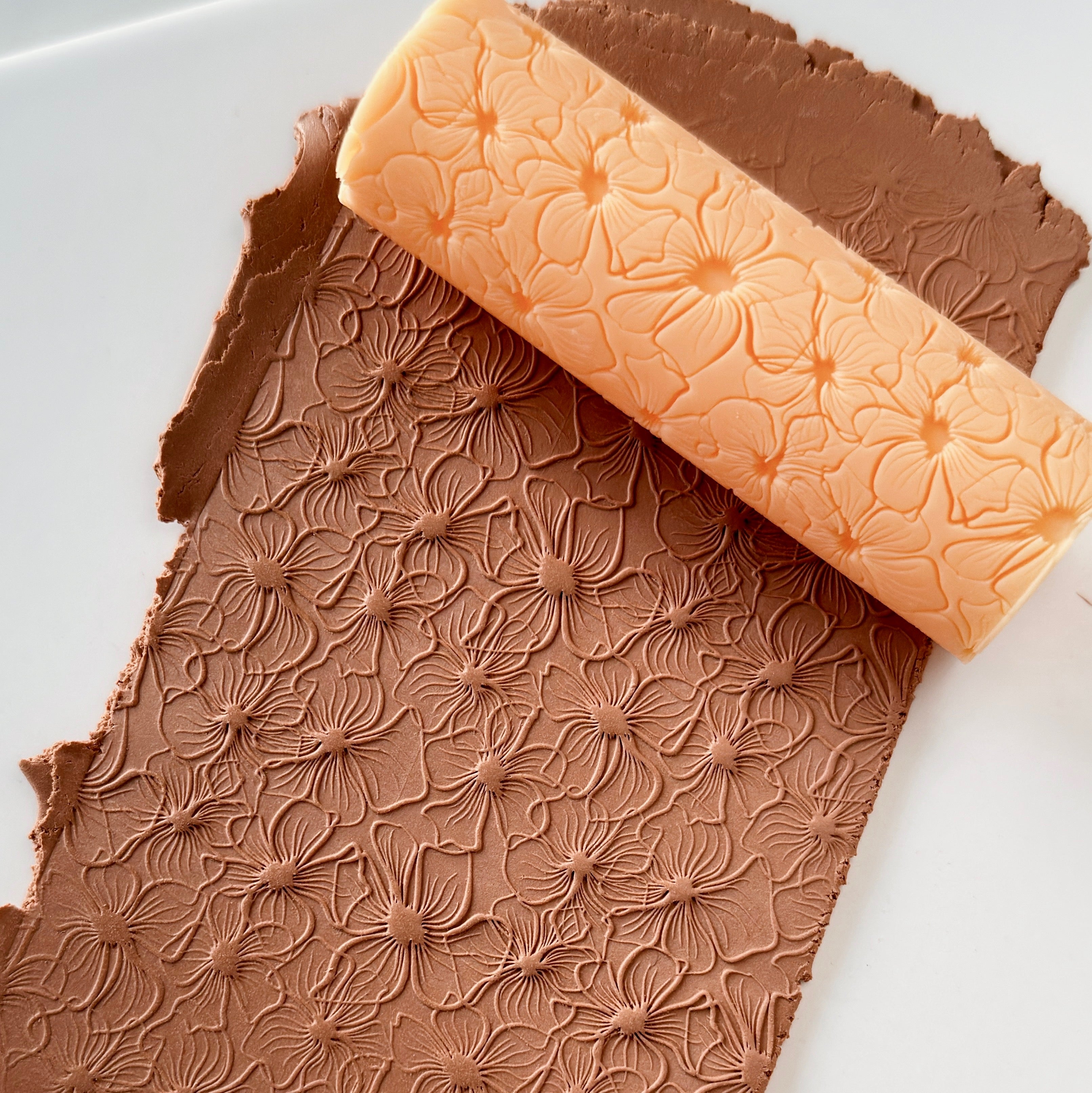 polymer clay texture roller abstract geometric pattern