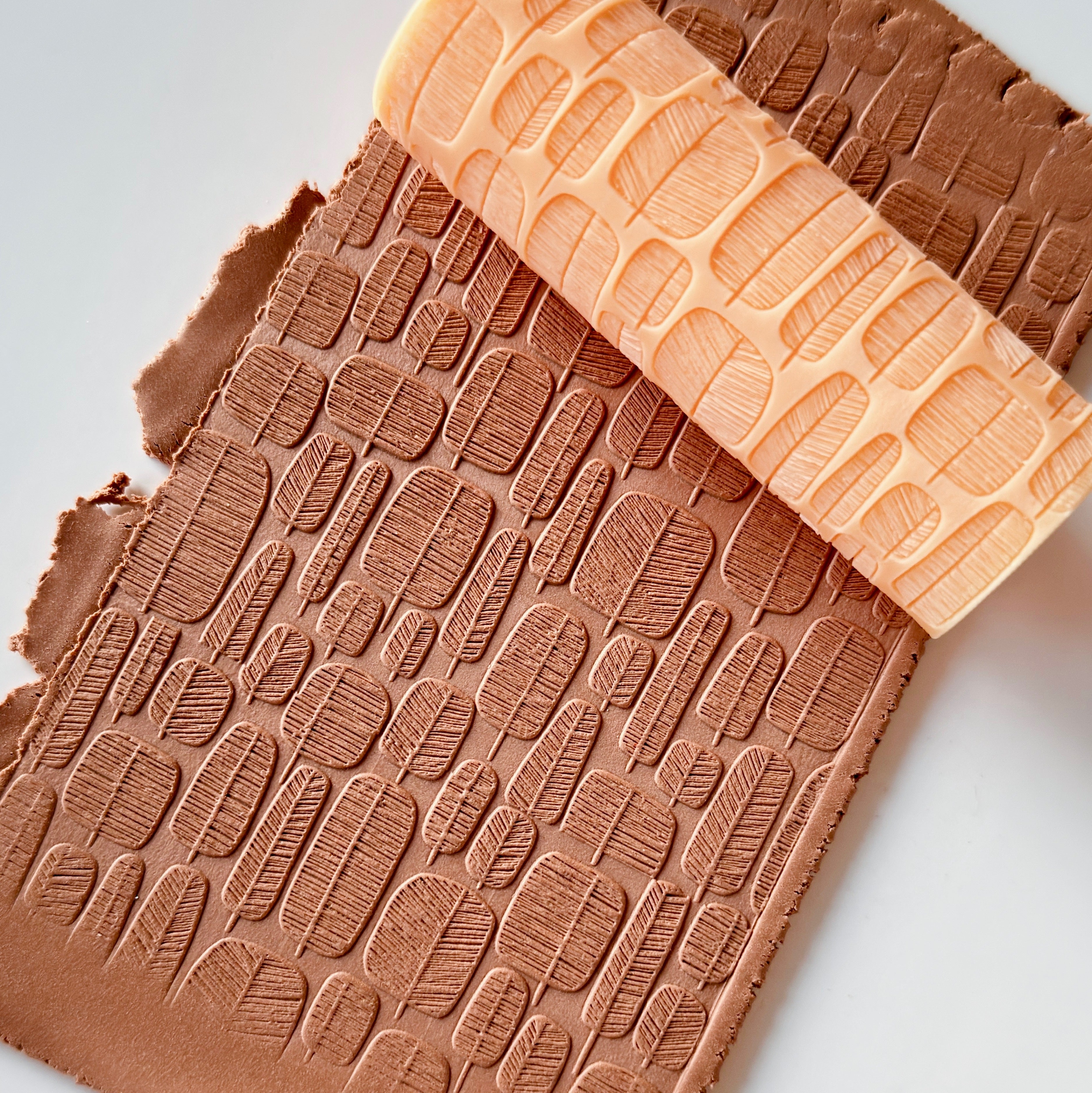 polymer clay texture roller abstract geometric pattern