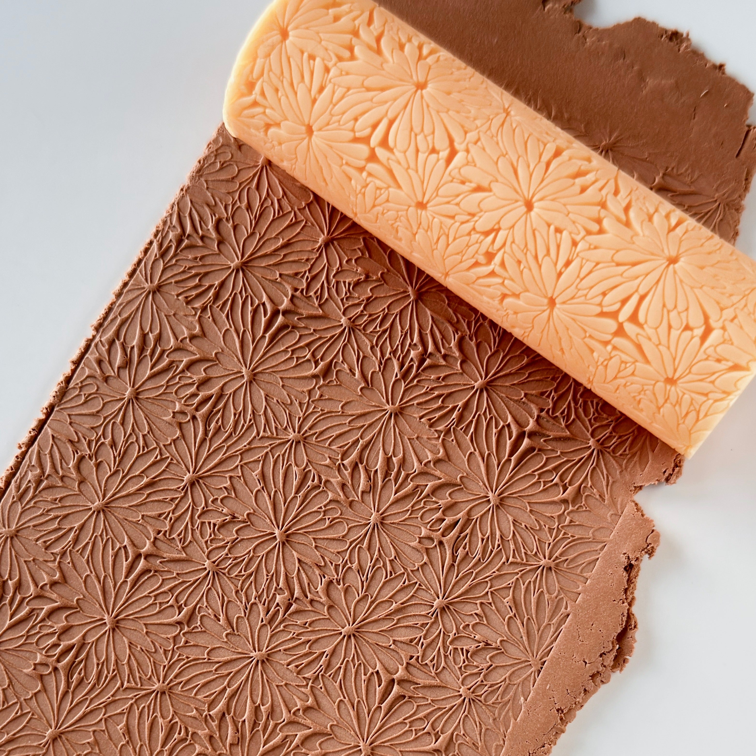 polymer clay texture roller abstract geometric pattern