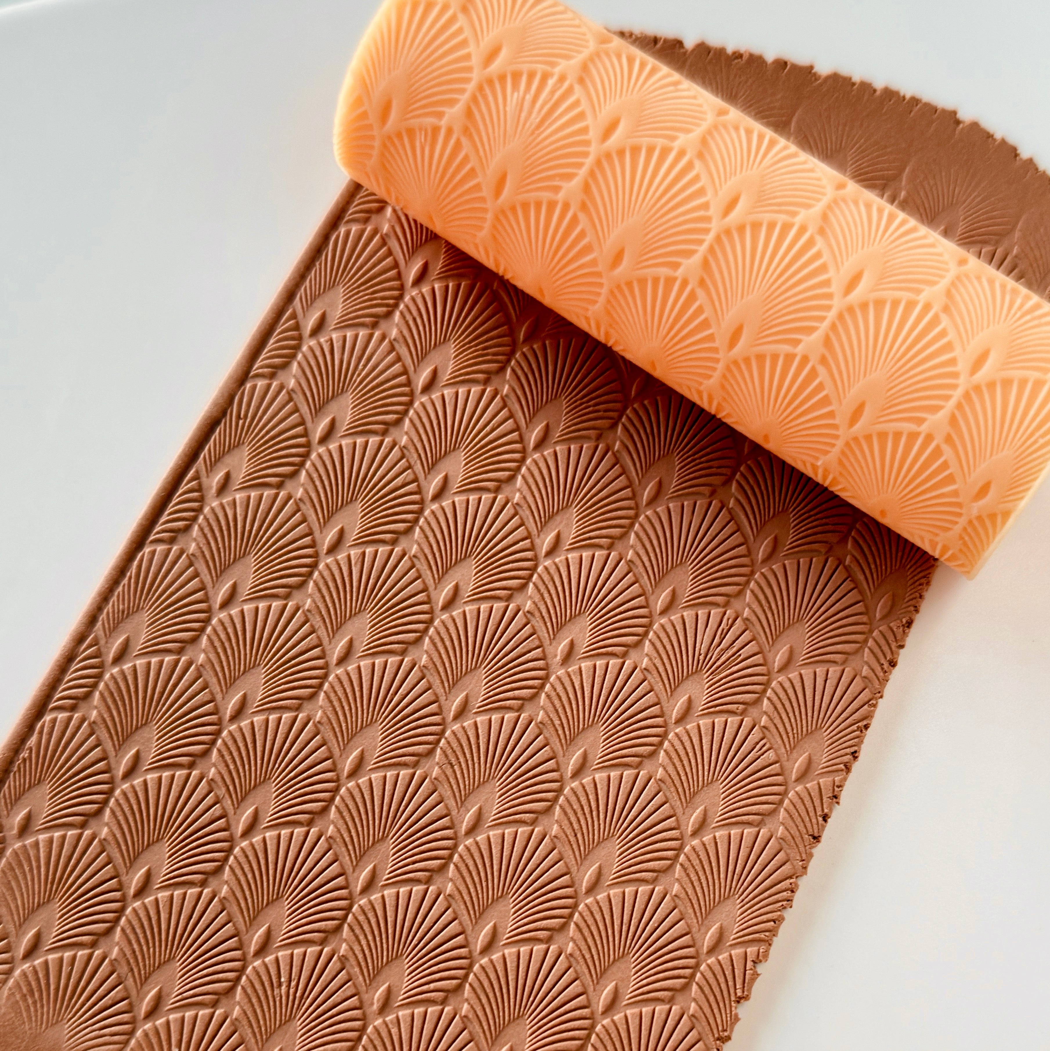 polymer clay texture roller abstract geometric pattern