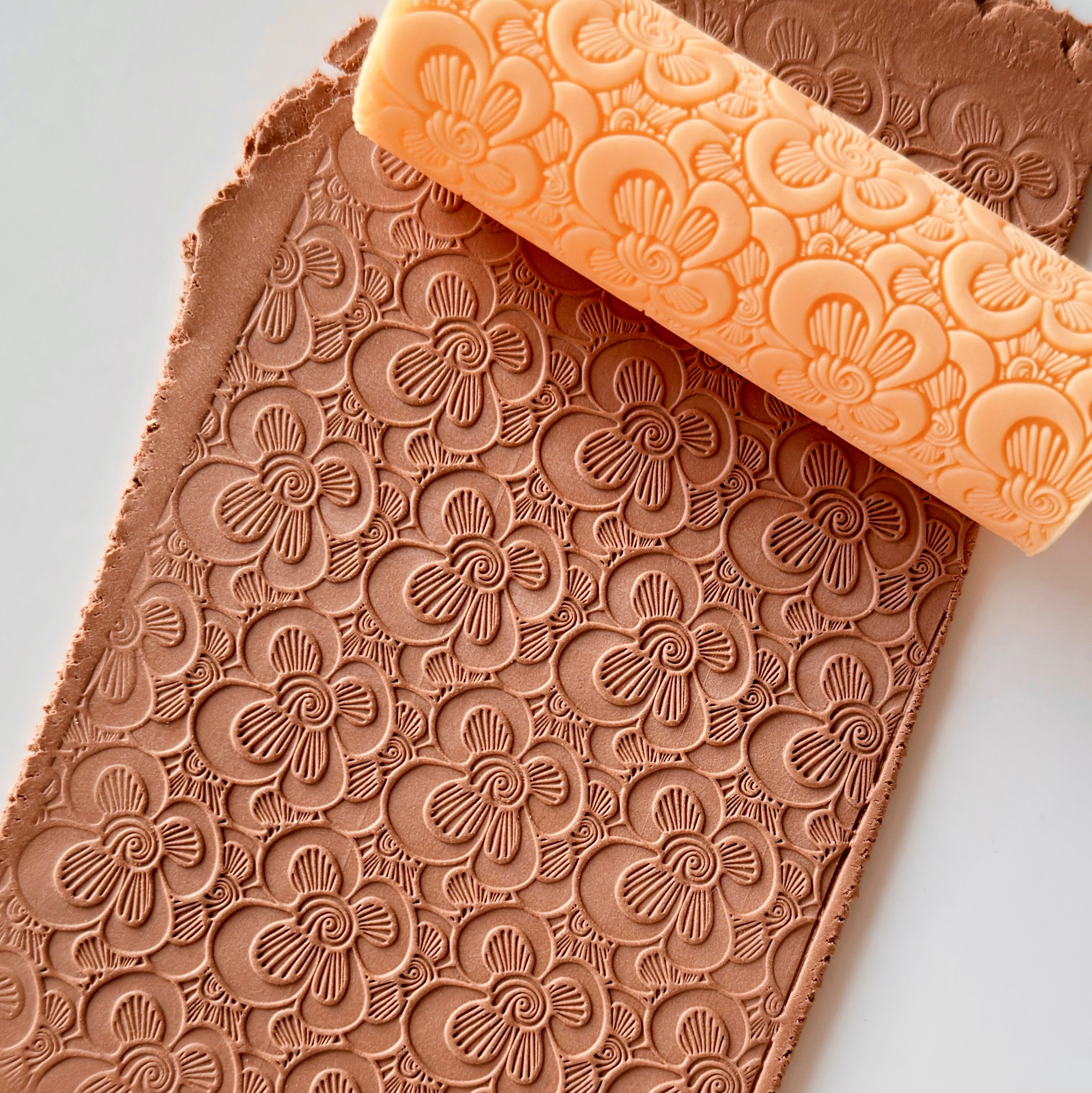 polymer clay texture roller abstract geometric pattern
