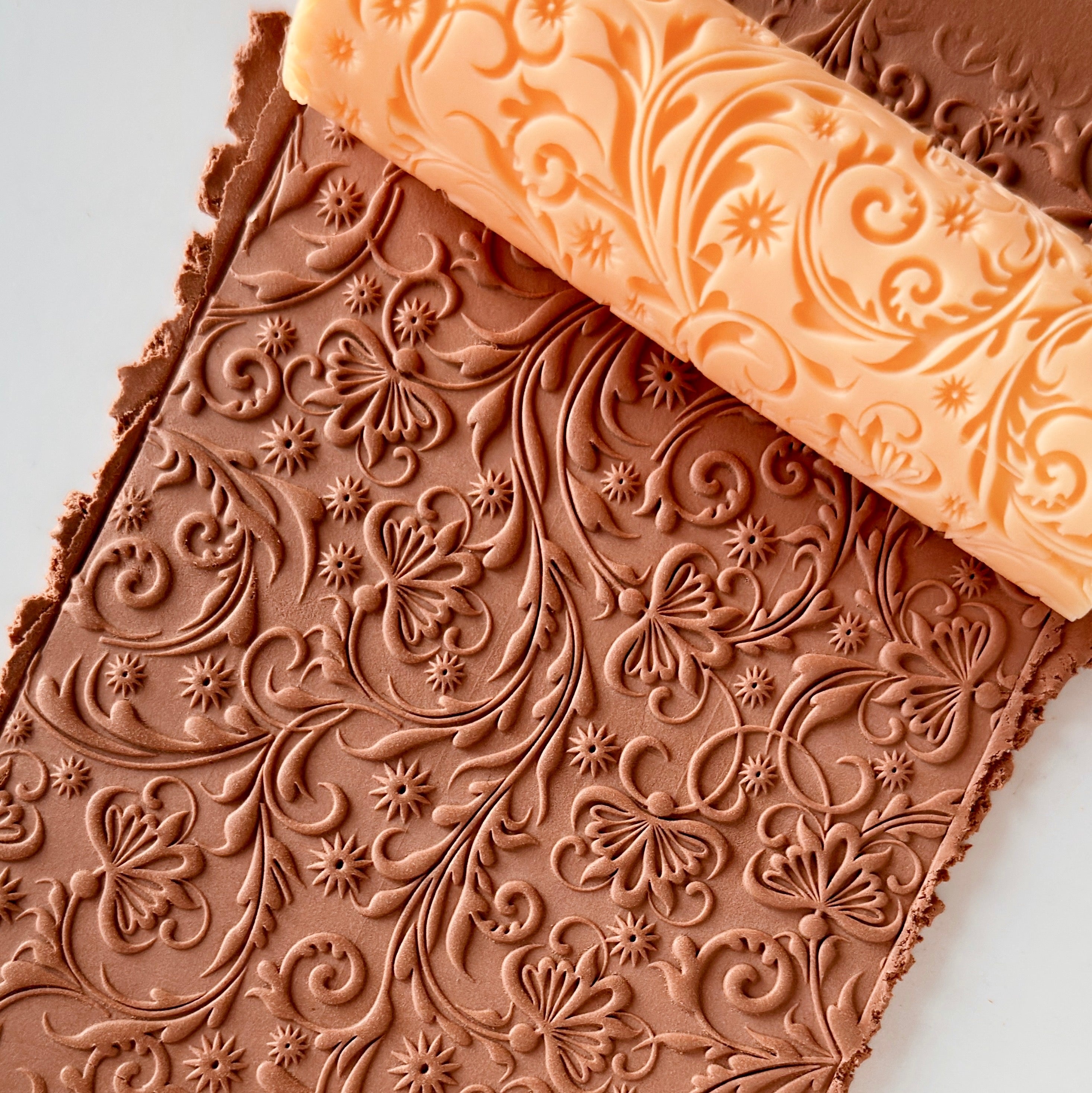 polymer clay texture roller abstract geometric pattern