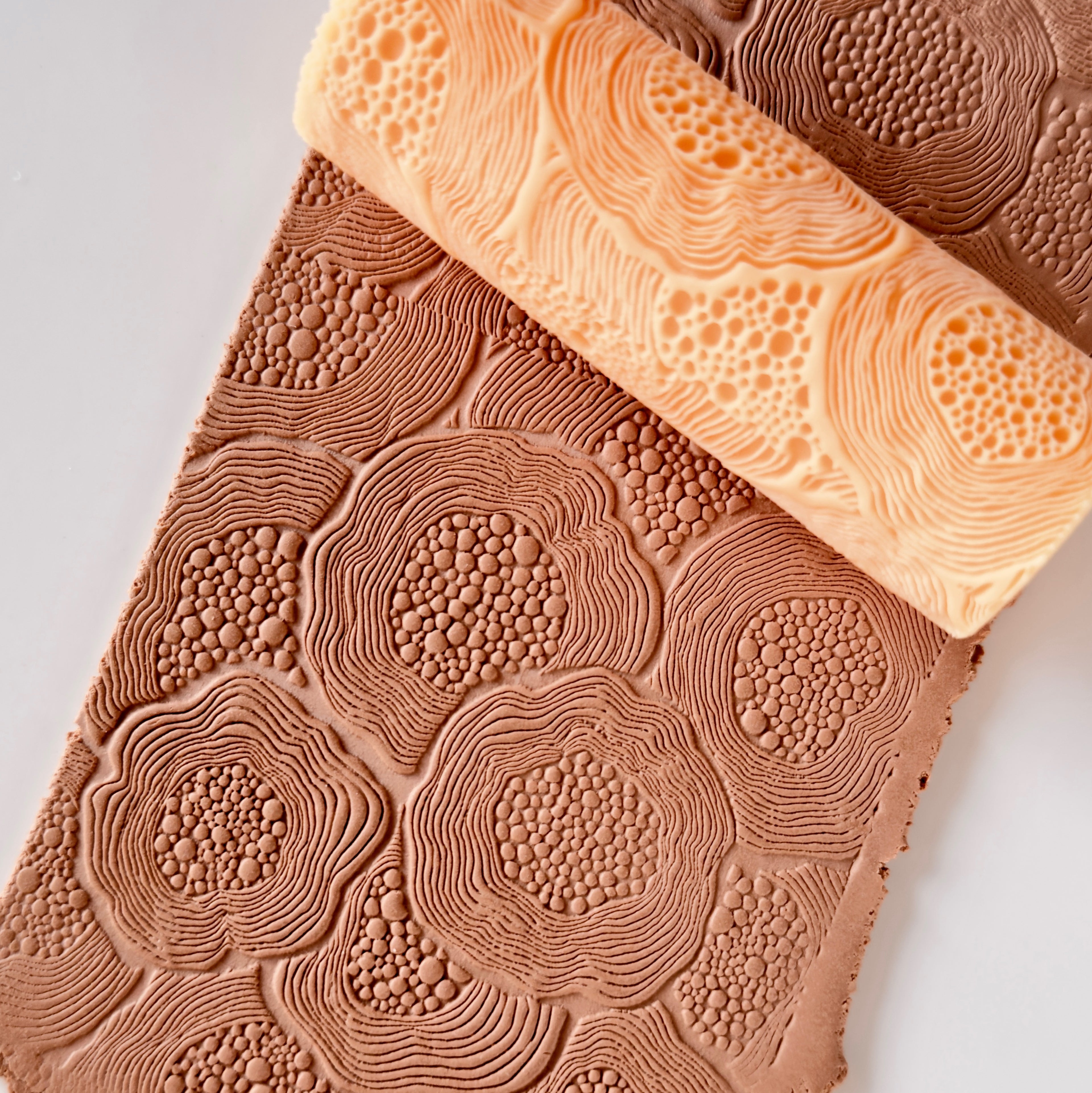 polymer clay texture roller abstract geometric pattern