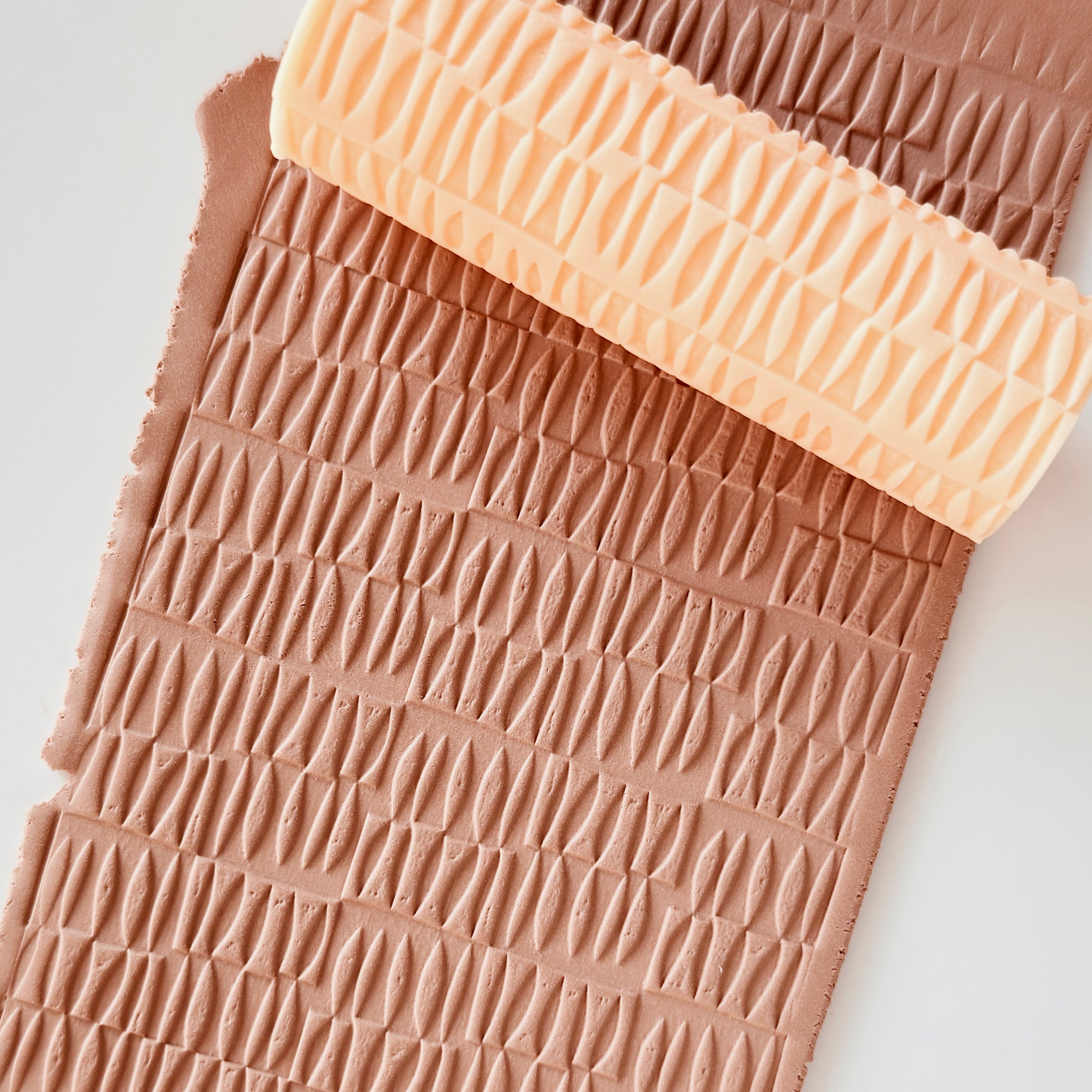 polymer clay texture roller abstract geometric pattern