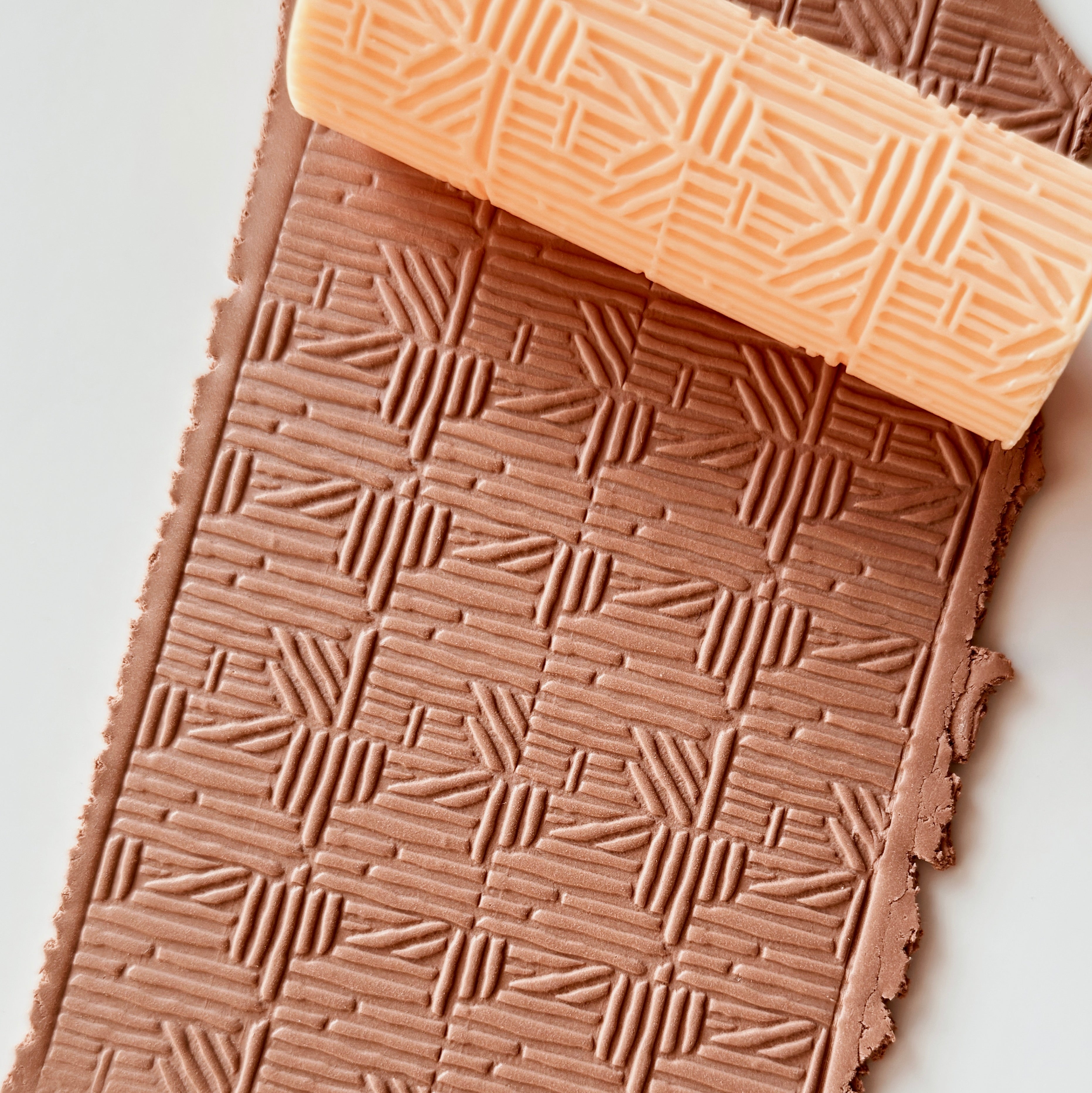 polymer clay texture roller abstract geometric pattern