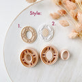 Polymer Clay Cutter Set, Geometric Circle Earrings Shapes, Clay Cutter Tool for Jewelry Making, Modern Design ZH-14 / ZH-15