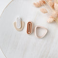 High quality polymer clay cutter creating clean sharp cuts for earrings and jewelry making