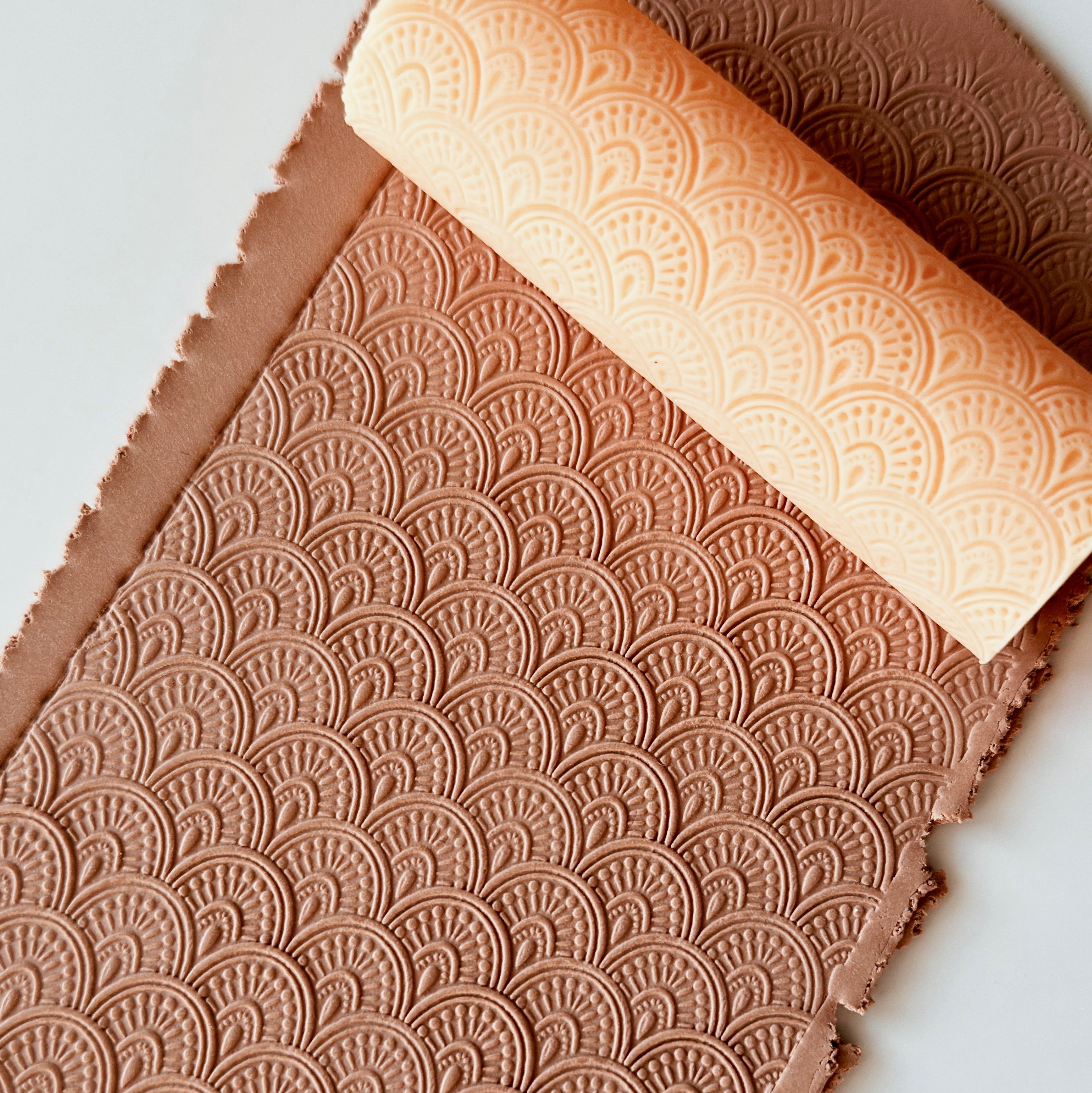 polymer clay texture roller abstract geometric pattern