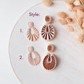 High quality polymer clay cutter creating clean sharp cuts for earrings and jewelry making