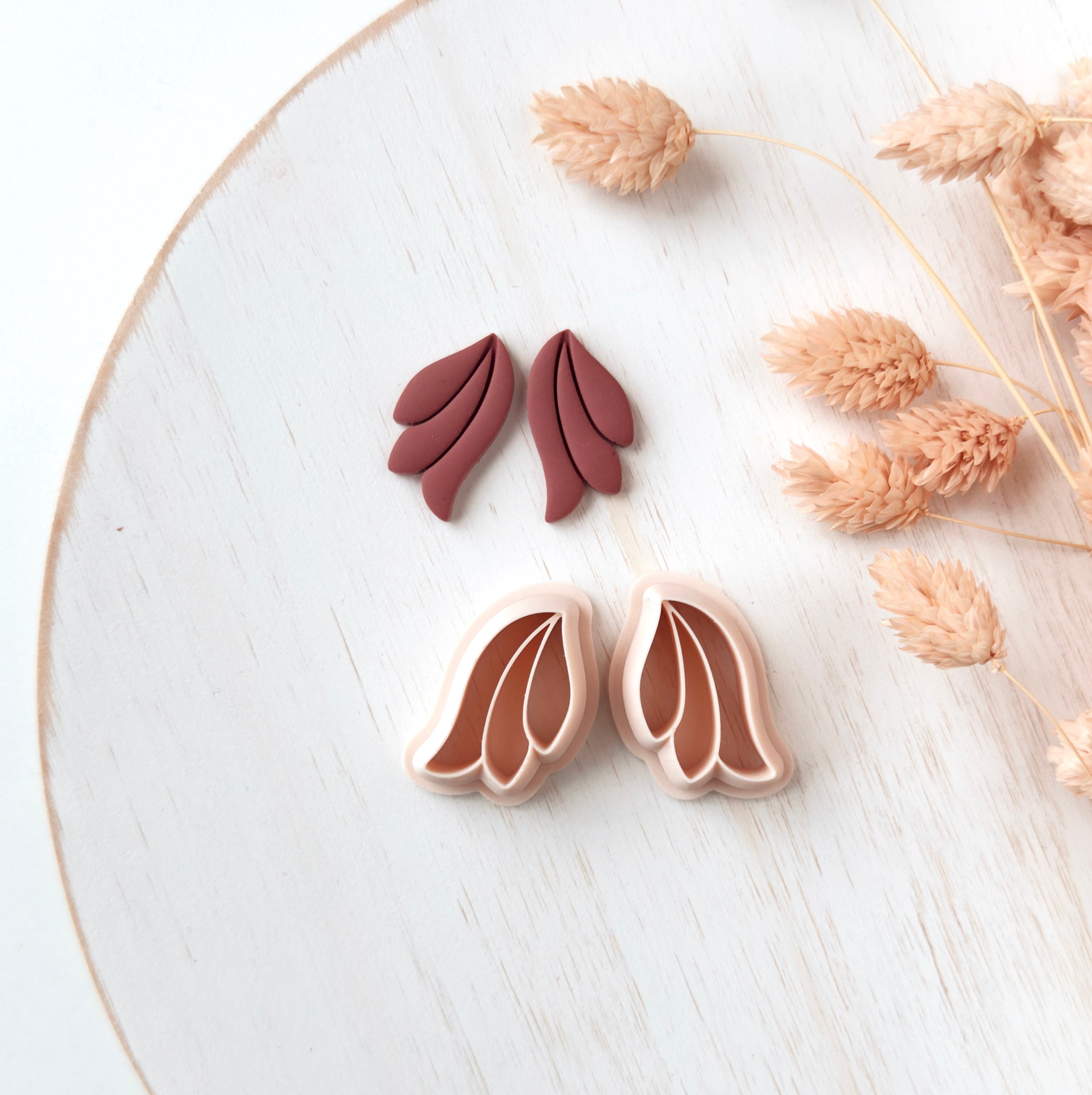 High quality polymer clay cutter creating clean sharp cuts for earrings and jewelry making