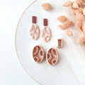 High quality polymer clay cutter creating clean sharp cuts for earrings and jewelry making