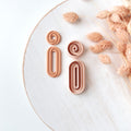 High quality polymer clay cutter creating clean sharp cuts for earrings and jewelry making