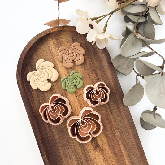 Embossed flower clay cutter