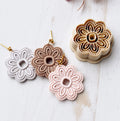 High quality polymer clay cutter creating clean sharp cuts for earrings and jewelry making