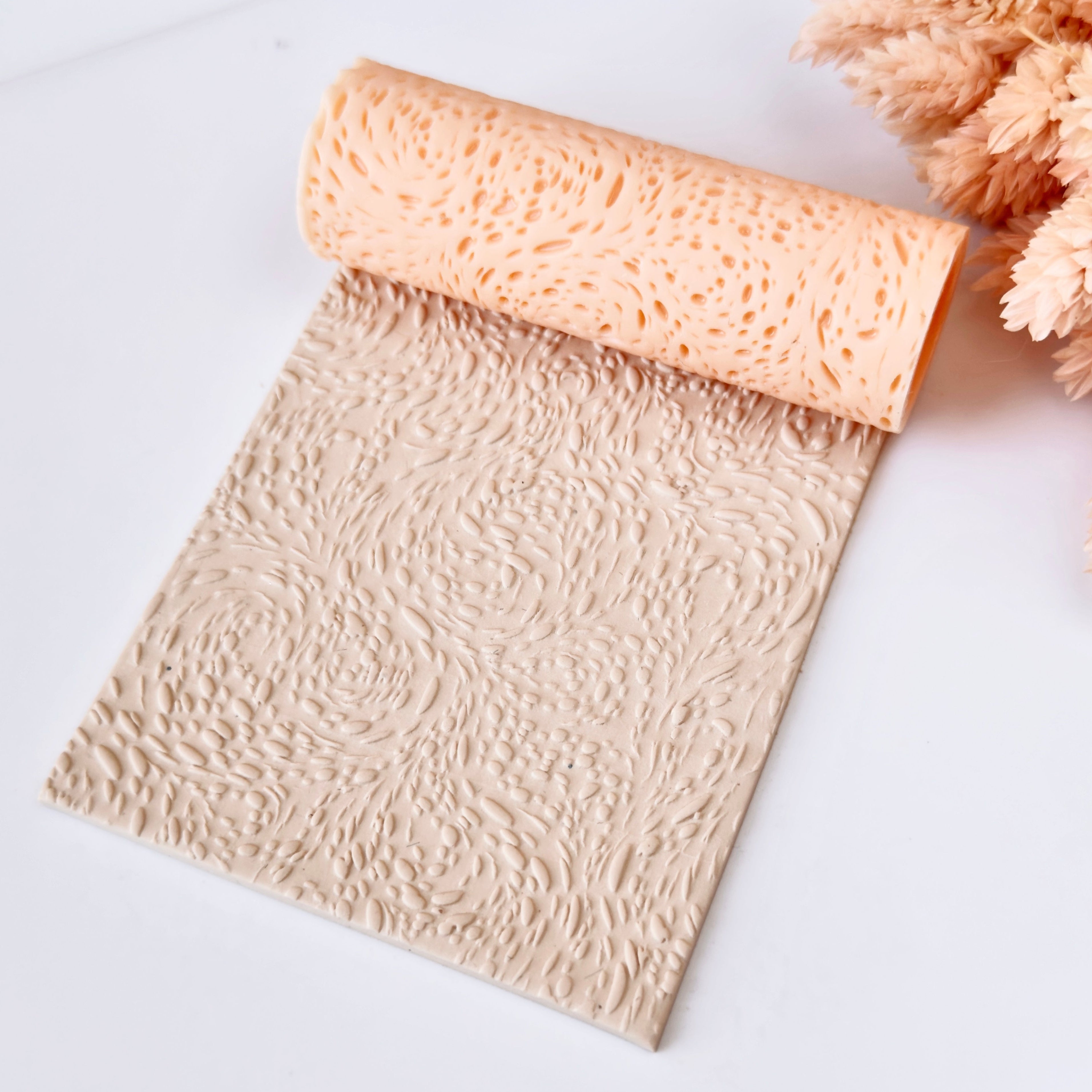 polymer clay texture roller abstract geometric pattern