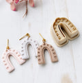 High quality polymer clay cutter creating clean sharp cuts for earrings and jewelry making