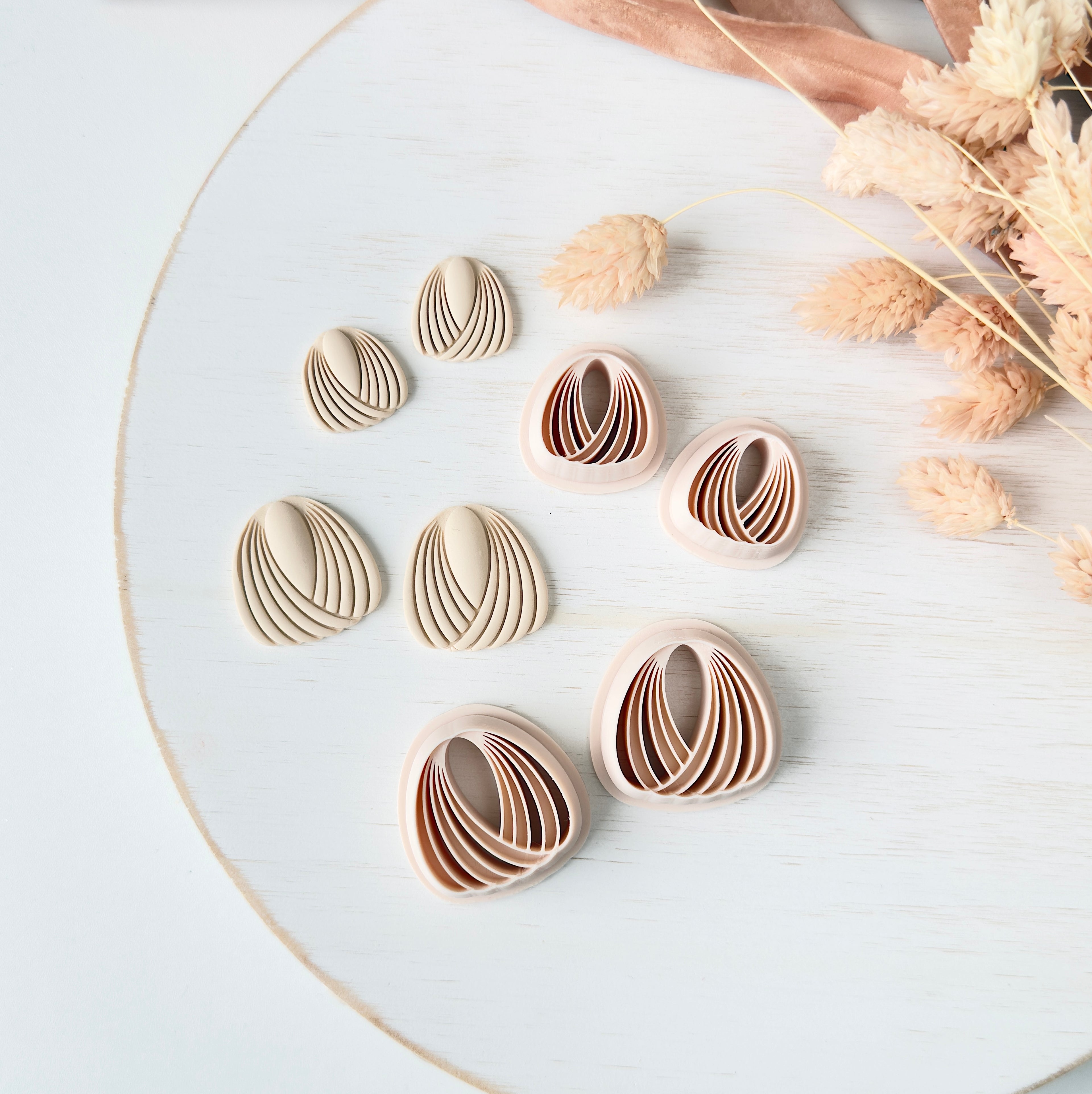 High quality polymer clay cutter creating clean sharp cuts for earrings and jewelry making