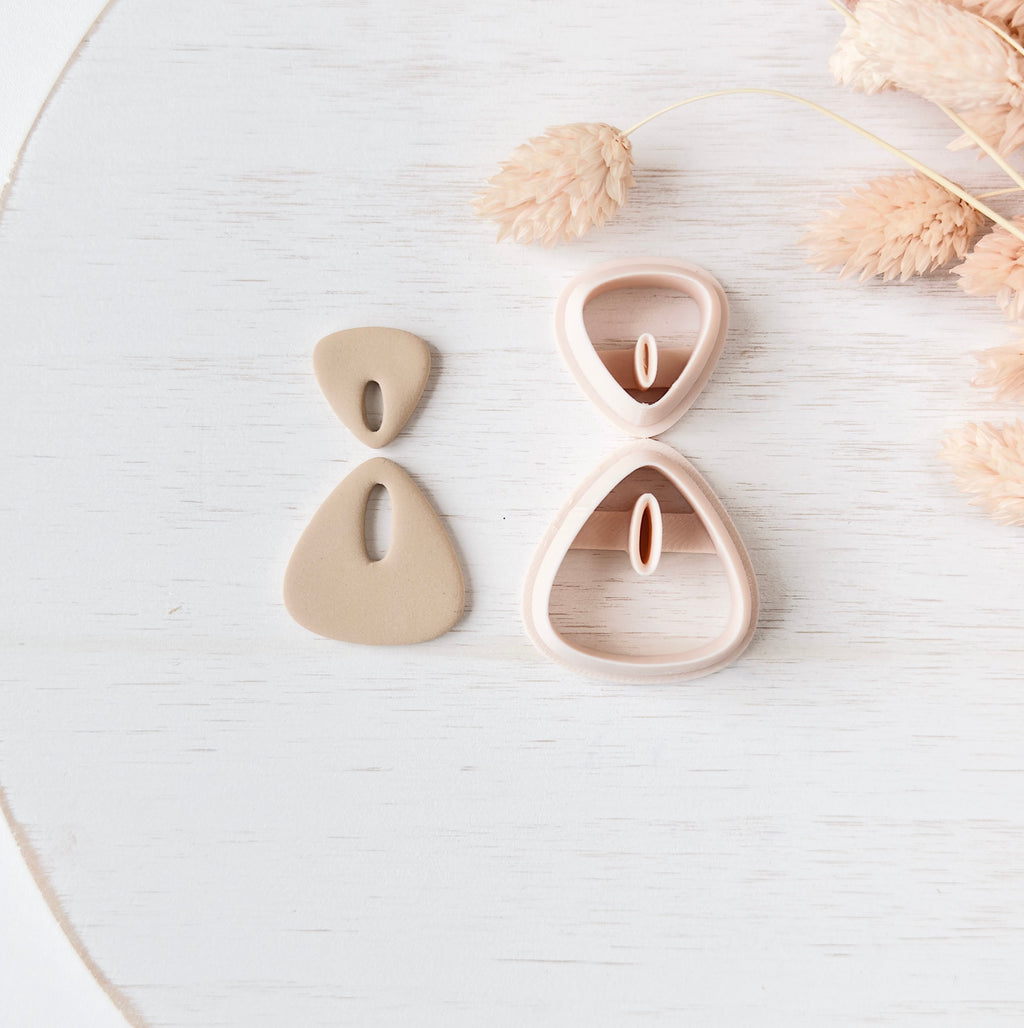 High quality polymer clay cutter creating clean sharp cuts for earrings and jewelry making