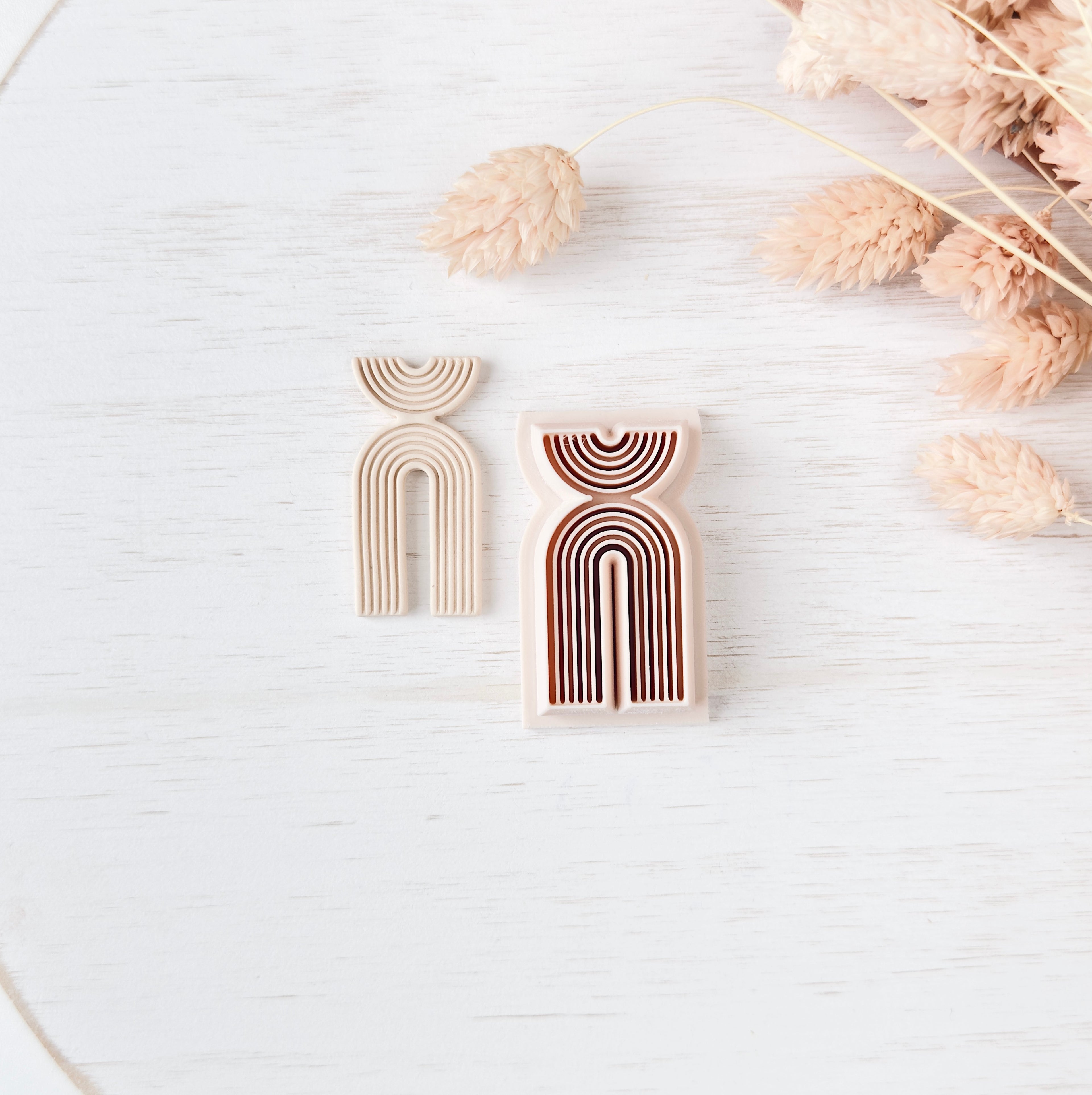 High quality polymer clay cutter creating clean sharp cuts for earrings and jewelry making