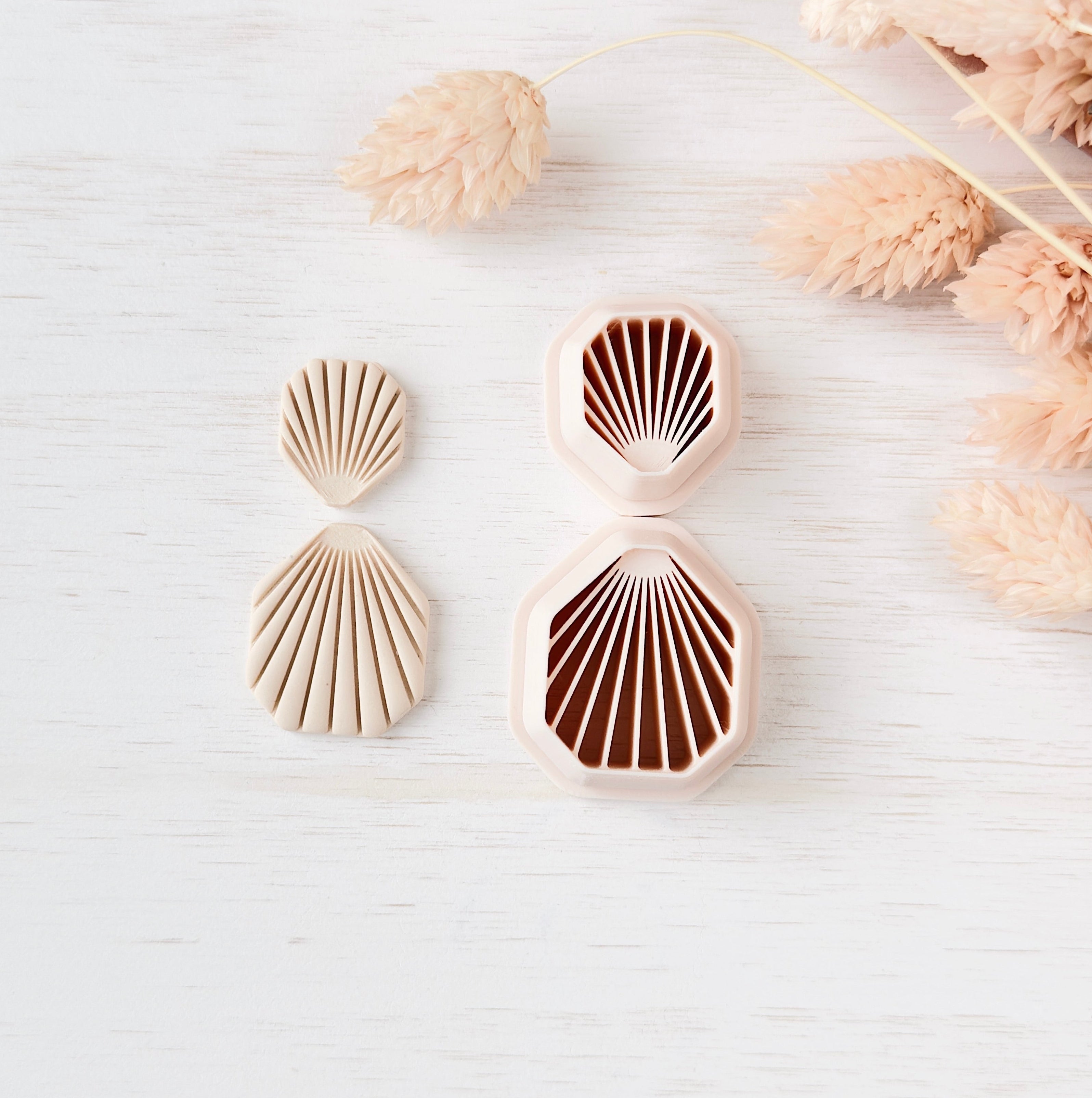 High quality polymer clay cutter creating clean sharp cuts for earrings and jewelry making