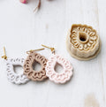 High quality polymer clay cutter creating clean sharp cuts for earrings and jewelry making