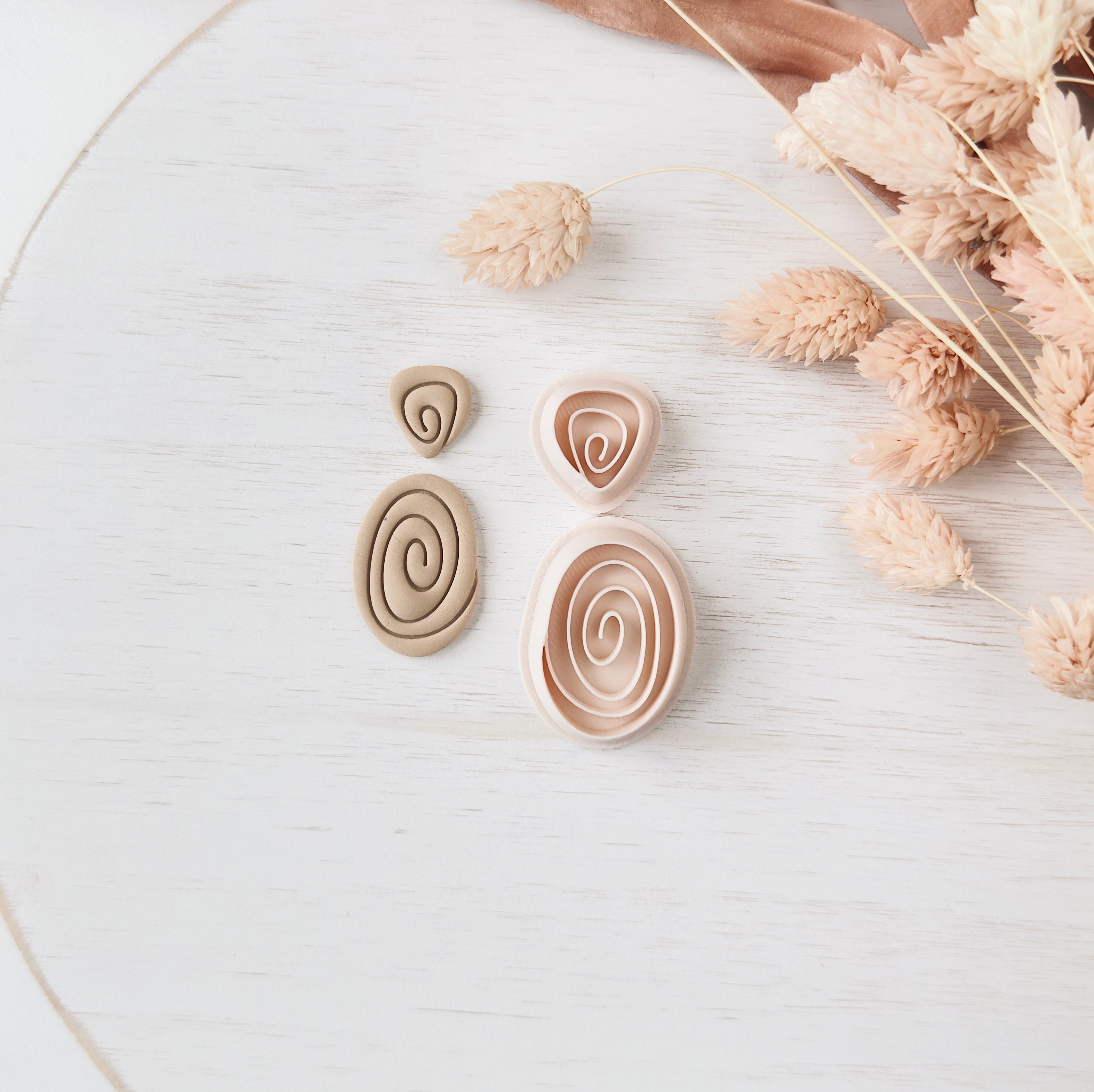 High quality polymer clay cutter creating clean sharp cuts for earrings and jewelry making