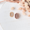 High quality polymer clay cutter creating clean sharp cuts for earrings and jewelry making