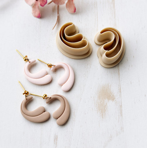 High quality polymer clay cutter creating clean sharp cuts for earrings and jewelry making