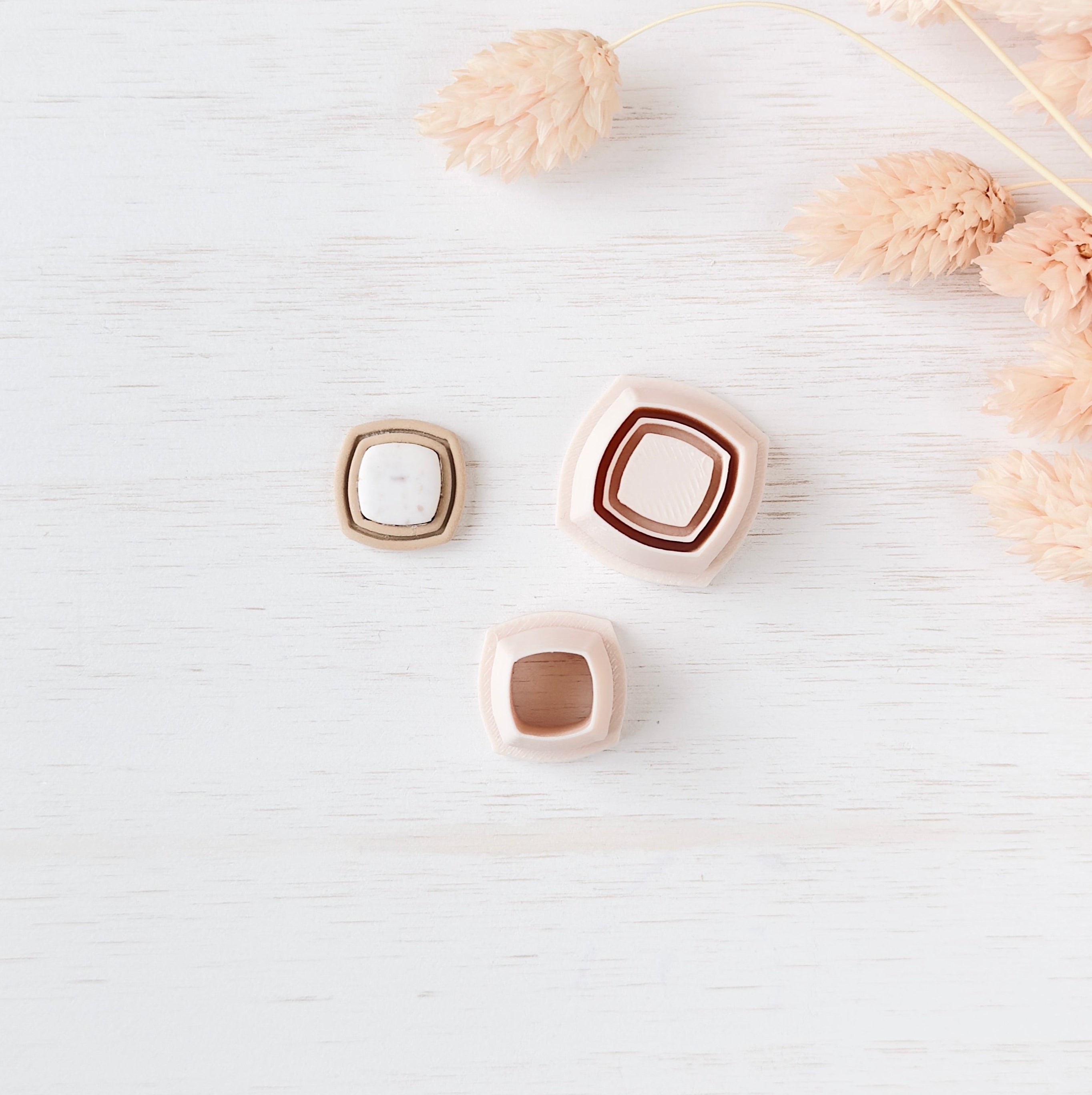 High quality polymer clay cutter creating clean sharp cuts for earrings and jewelry making