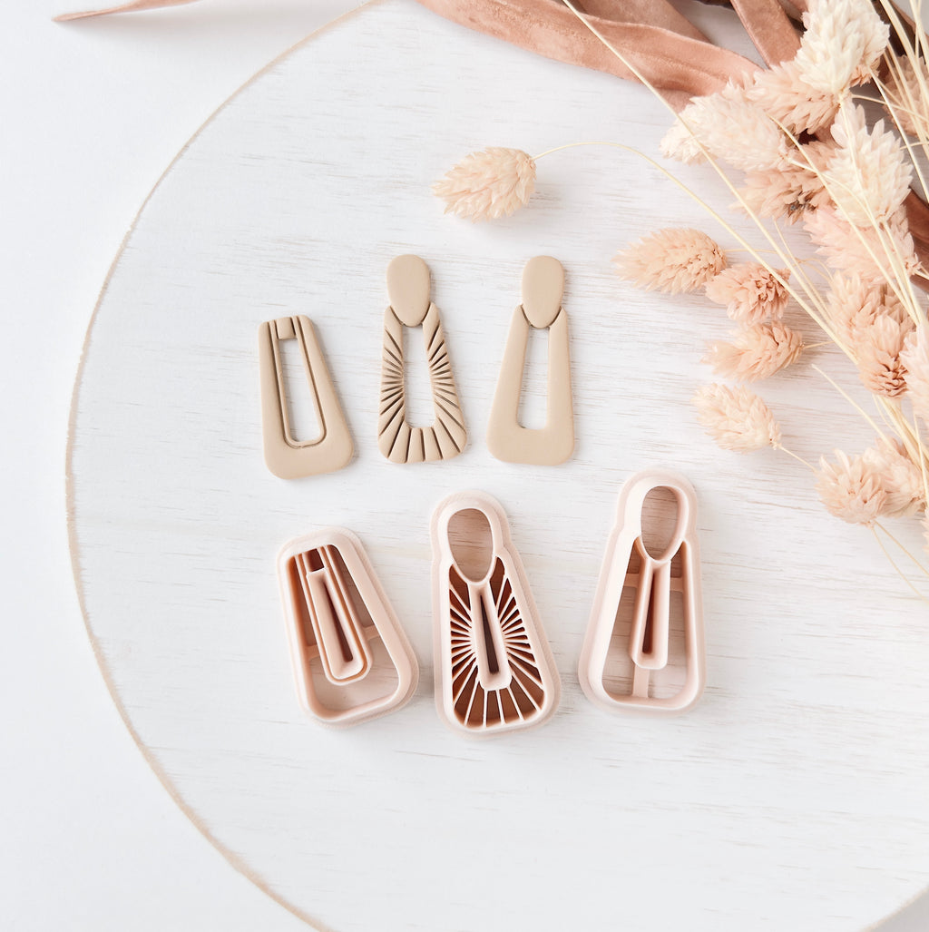 High quality polymer clay cutter creating clean sharp cuts for earrings and jewelry making