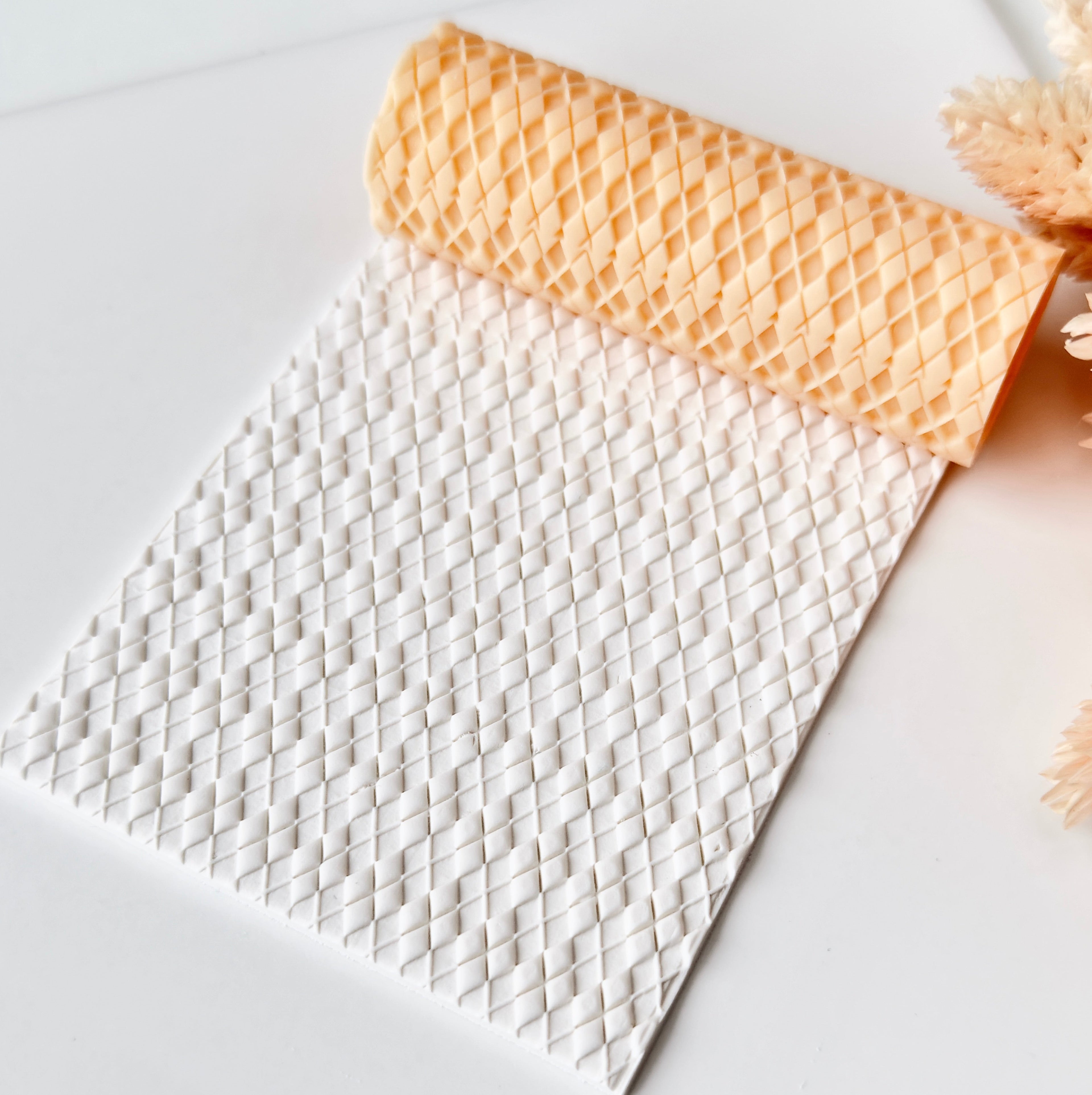 polymer clay texture roller abstract geometric pattern