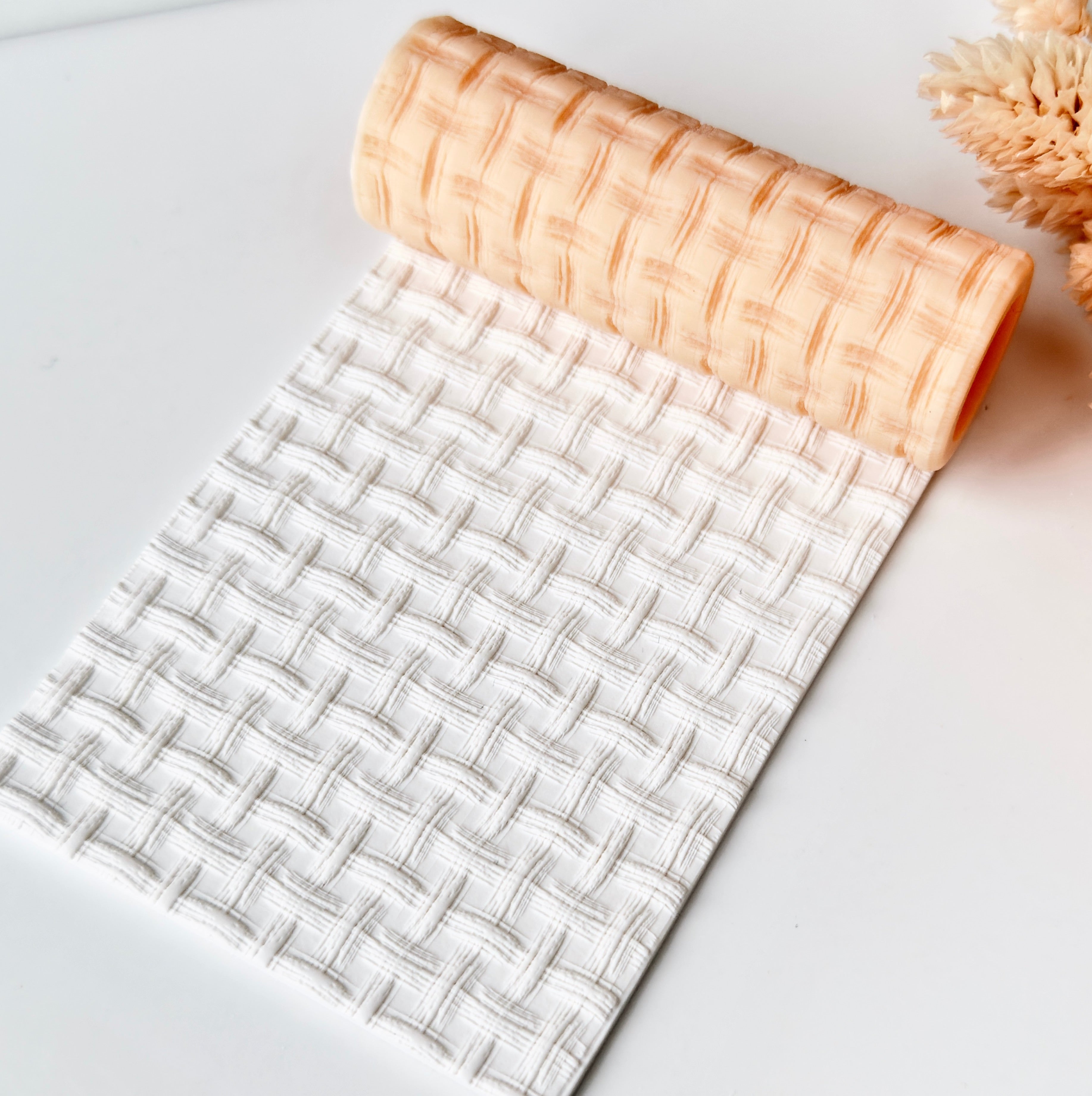 polymer clay texture roller abstract geometric pattern