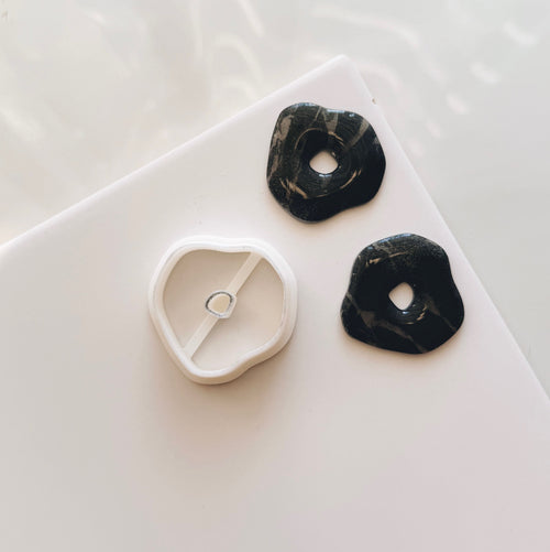 High quality polymer clay cutter creating clean sharp cuts for earrings and jewelry making