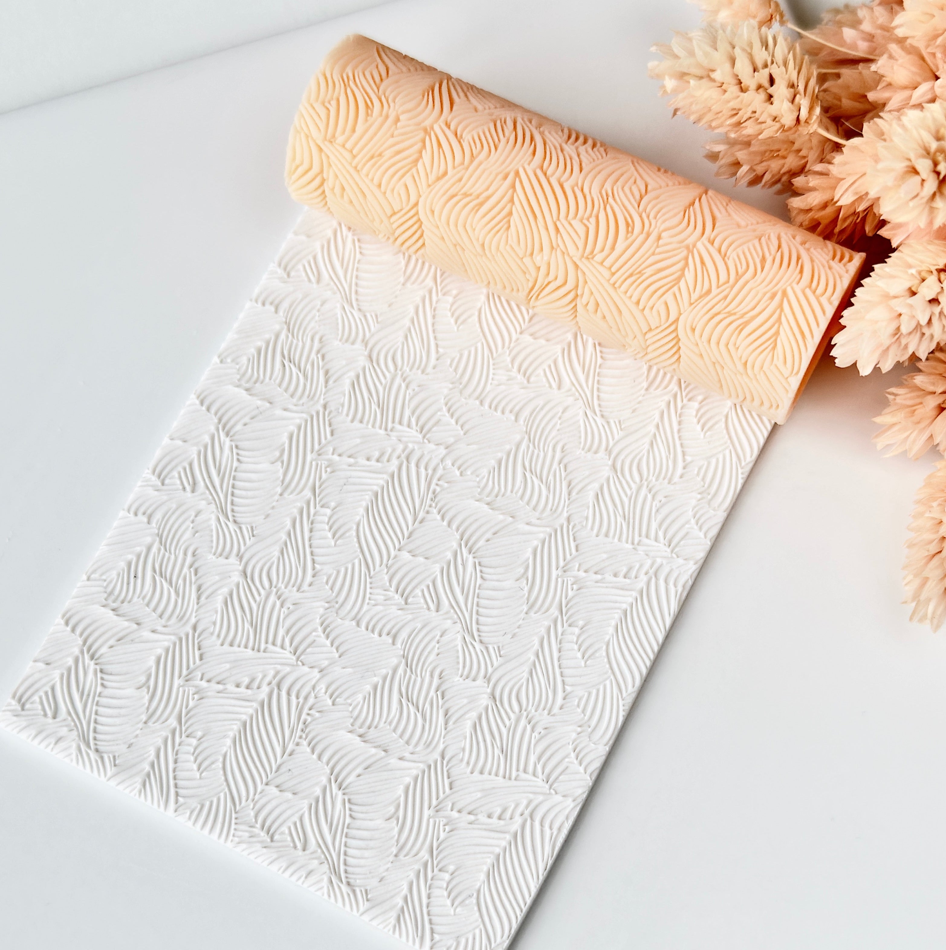 polymer clay texture roller abstract geometric pattern