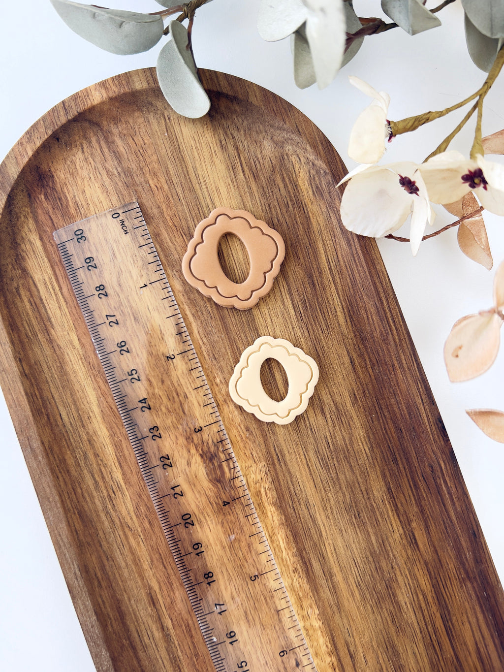 High quality polymer clay cutter creating clean sharp cuts for earrings and jewelry making