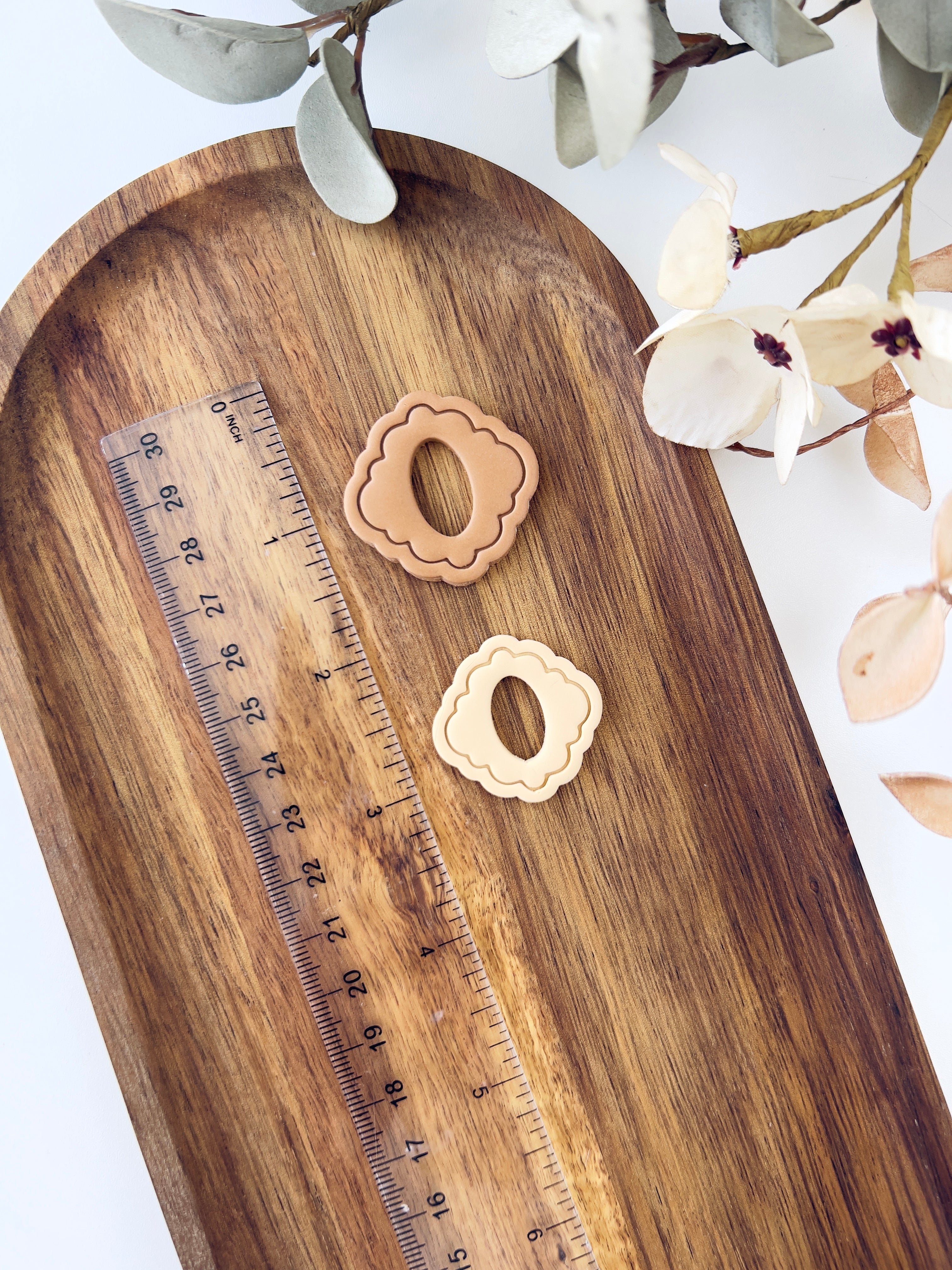 High quality polymer clay cutter creating clean sharp cuts for earrings and jewelry making
